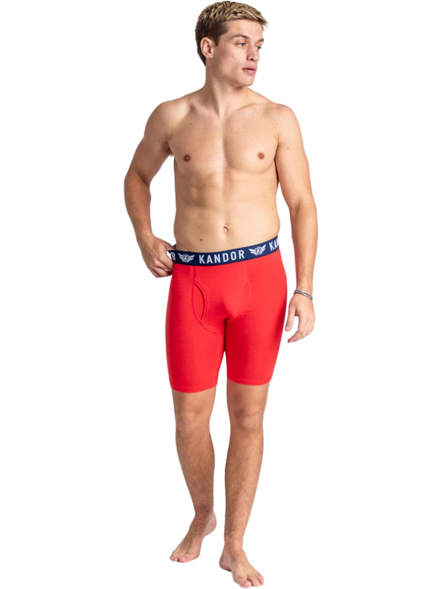 Men's Bambuso Boxers 3pk Blue/Red