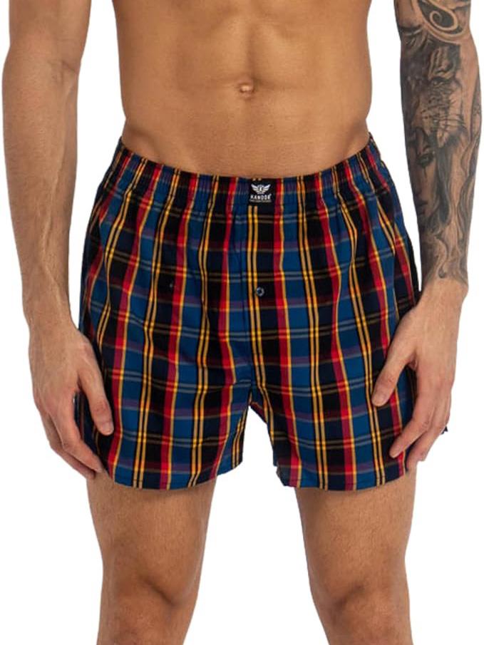 Men's Hexster Woven Boxers 6pk Assorted Check