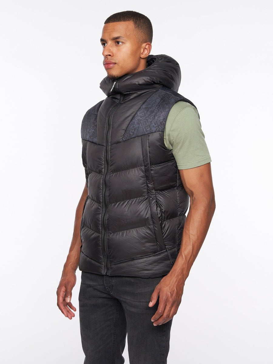 Rierson Hooded Gilet Black