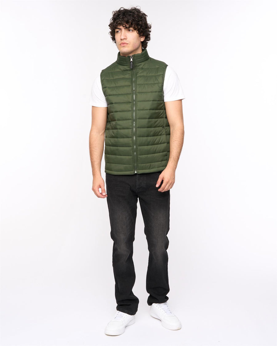 Mens Earlam Gilet Olive