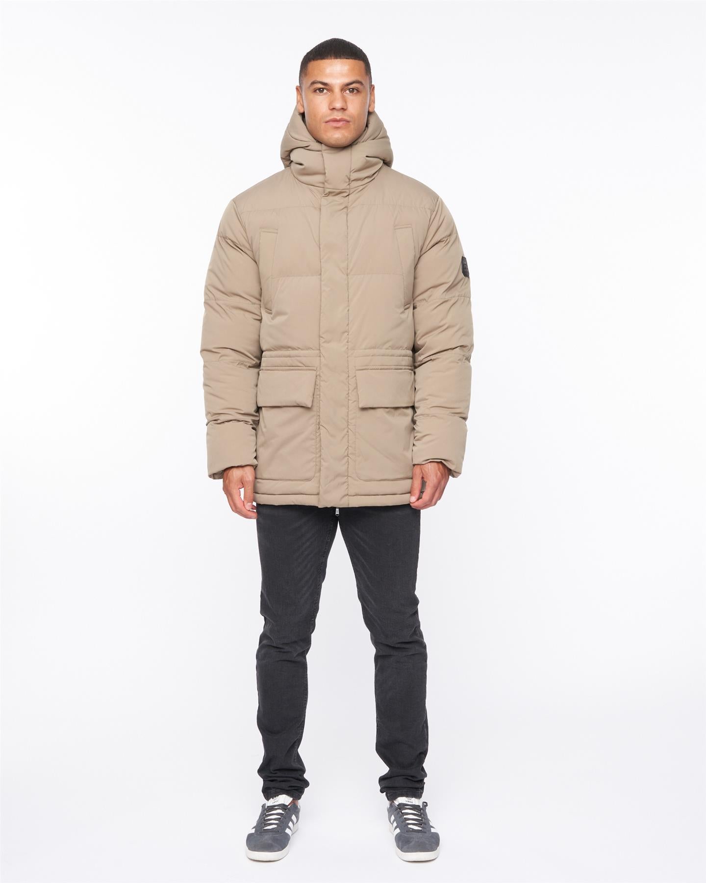 Mens Fletchley Puffer Jacket Beige