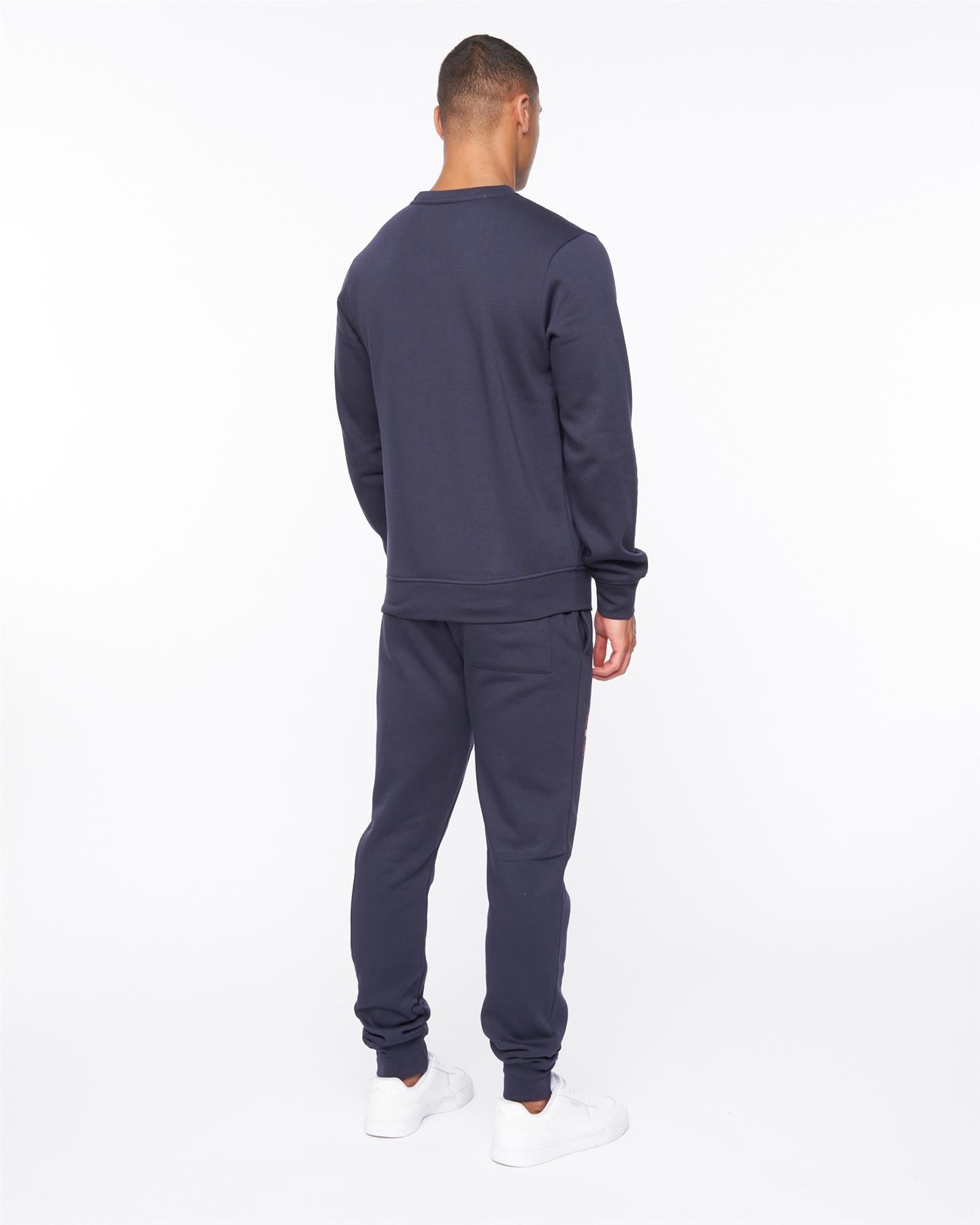 Mens Jennerkins Crew Sweat & Joggers Set Navy