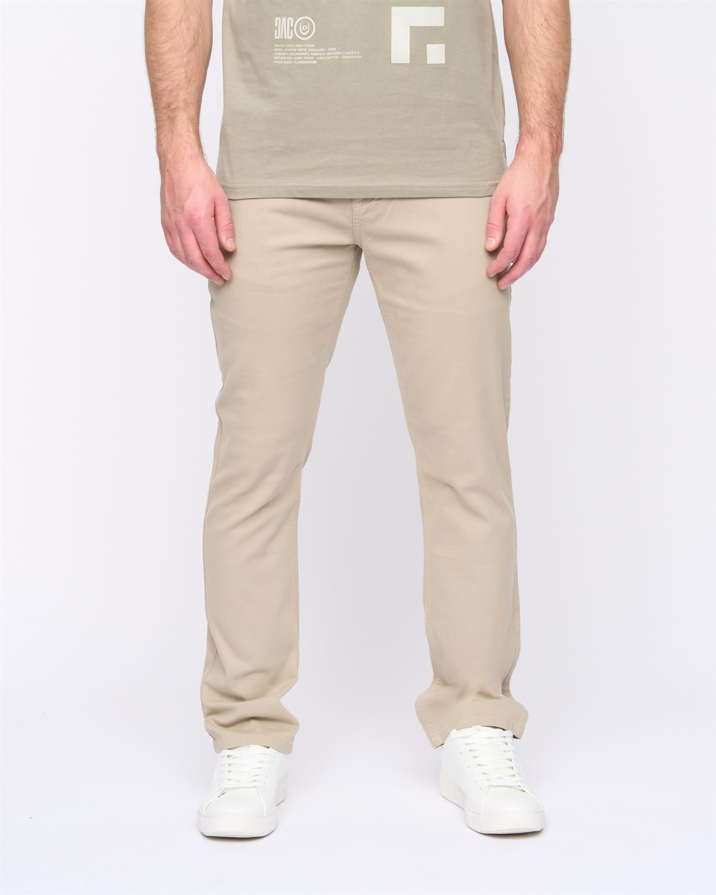 Mens Moretor Chinos Stone