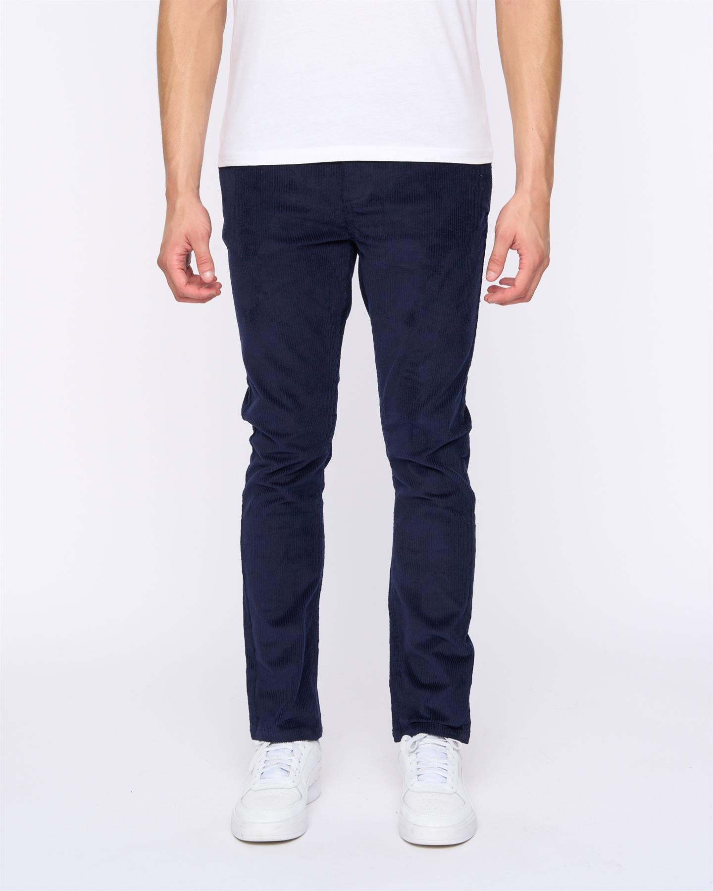 Mens Cordsome Trousers Navy