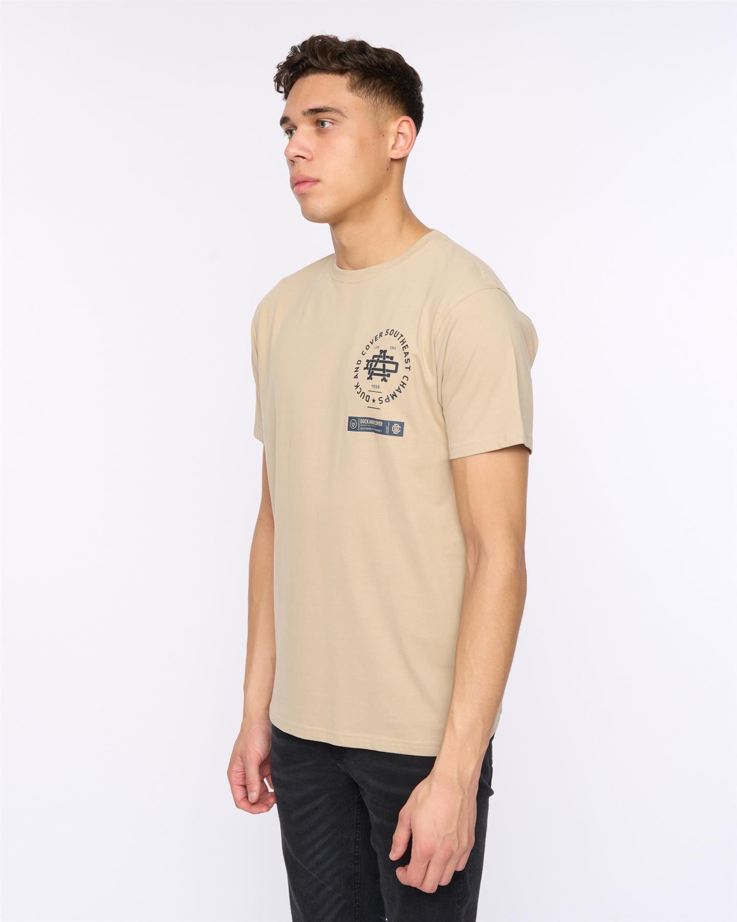 Mens Chellforth T-Shirt Greige