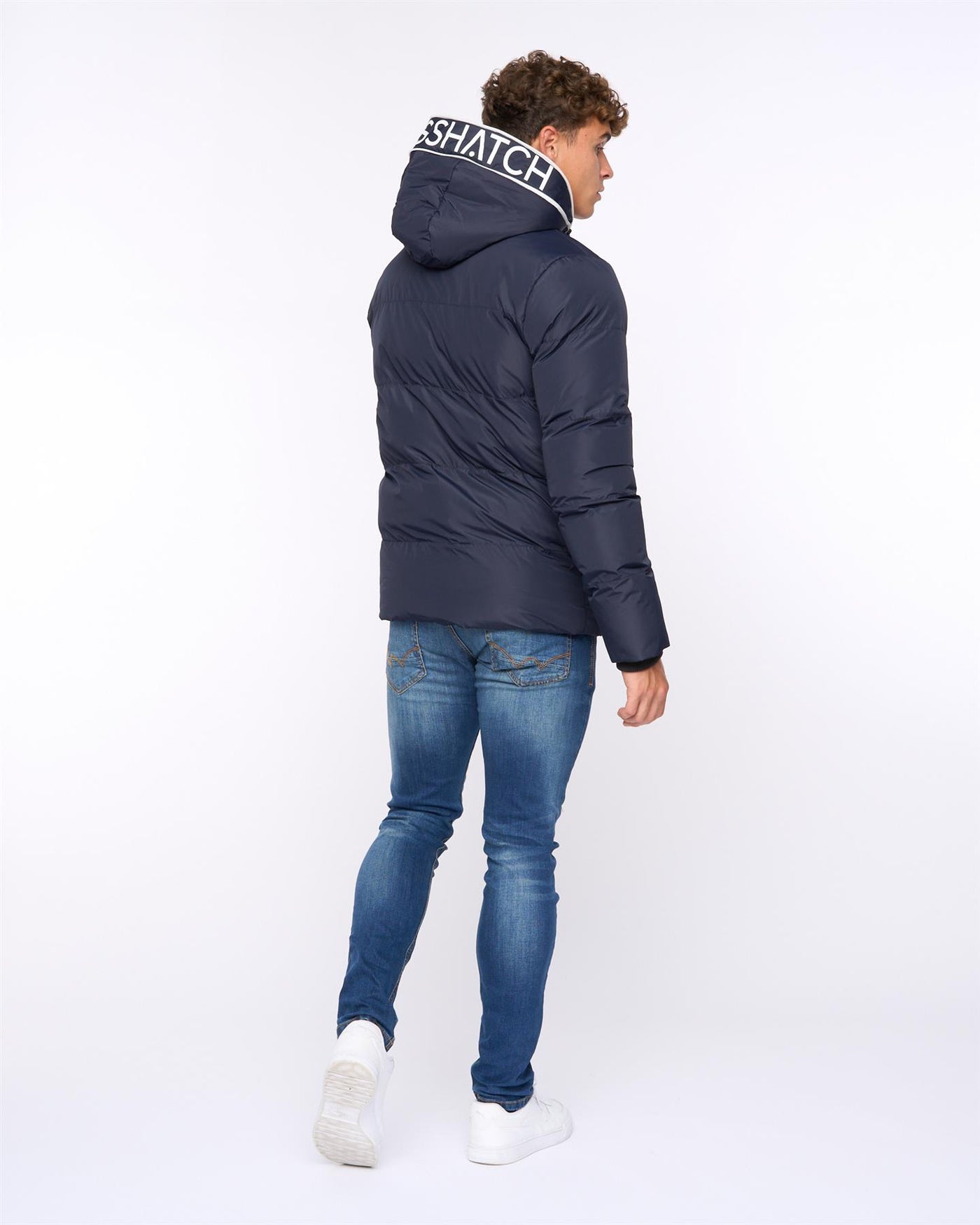 Mens  Sandbox Hooded Jacket Navy