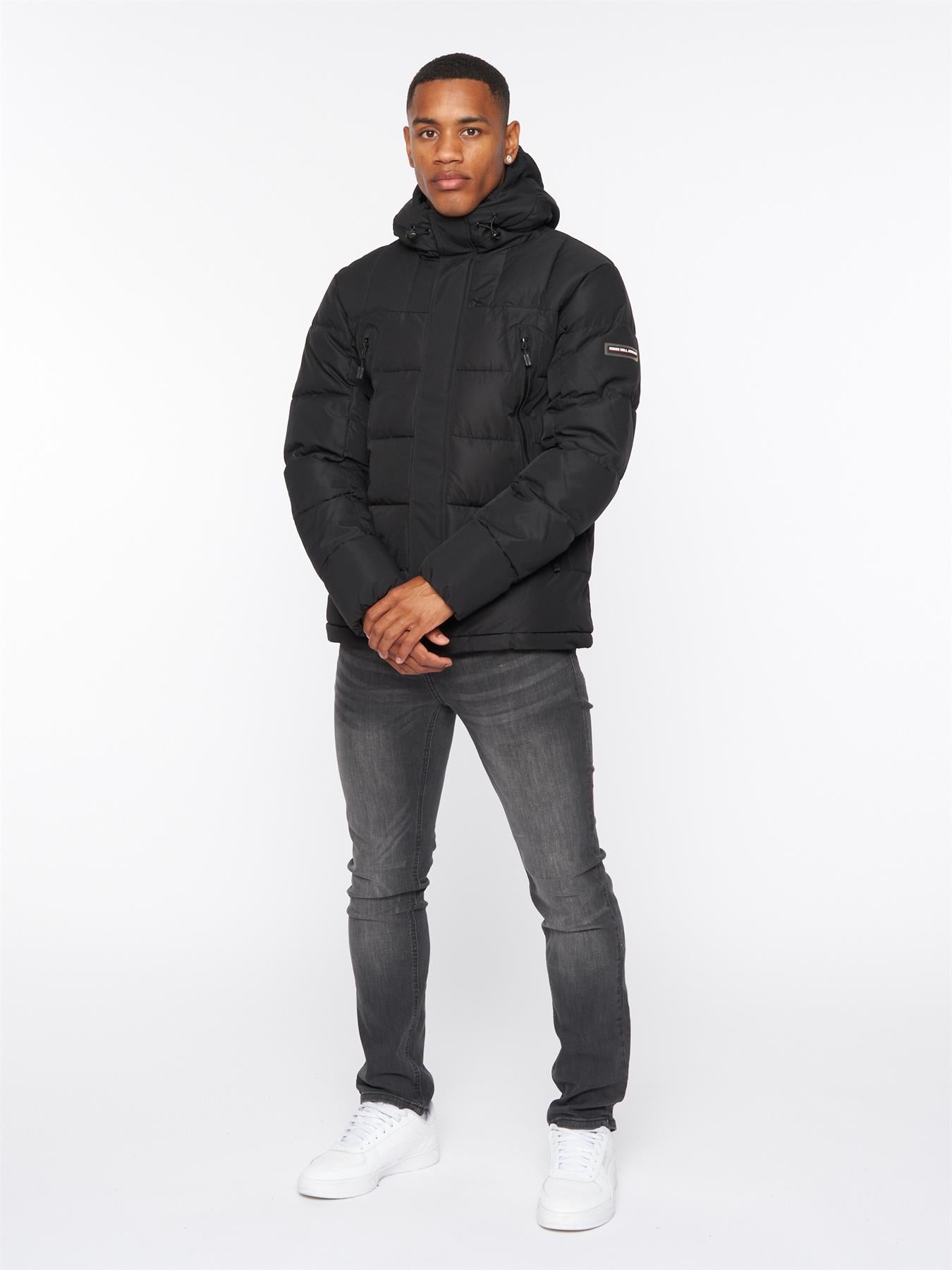 Deyton Short Puffer Jacket Black / Black