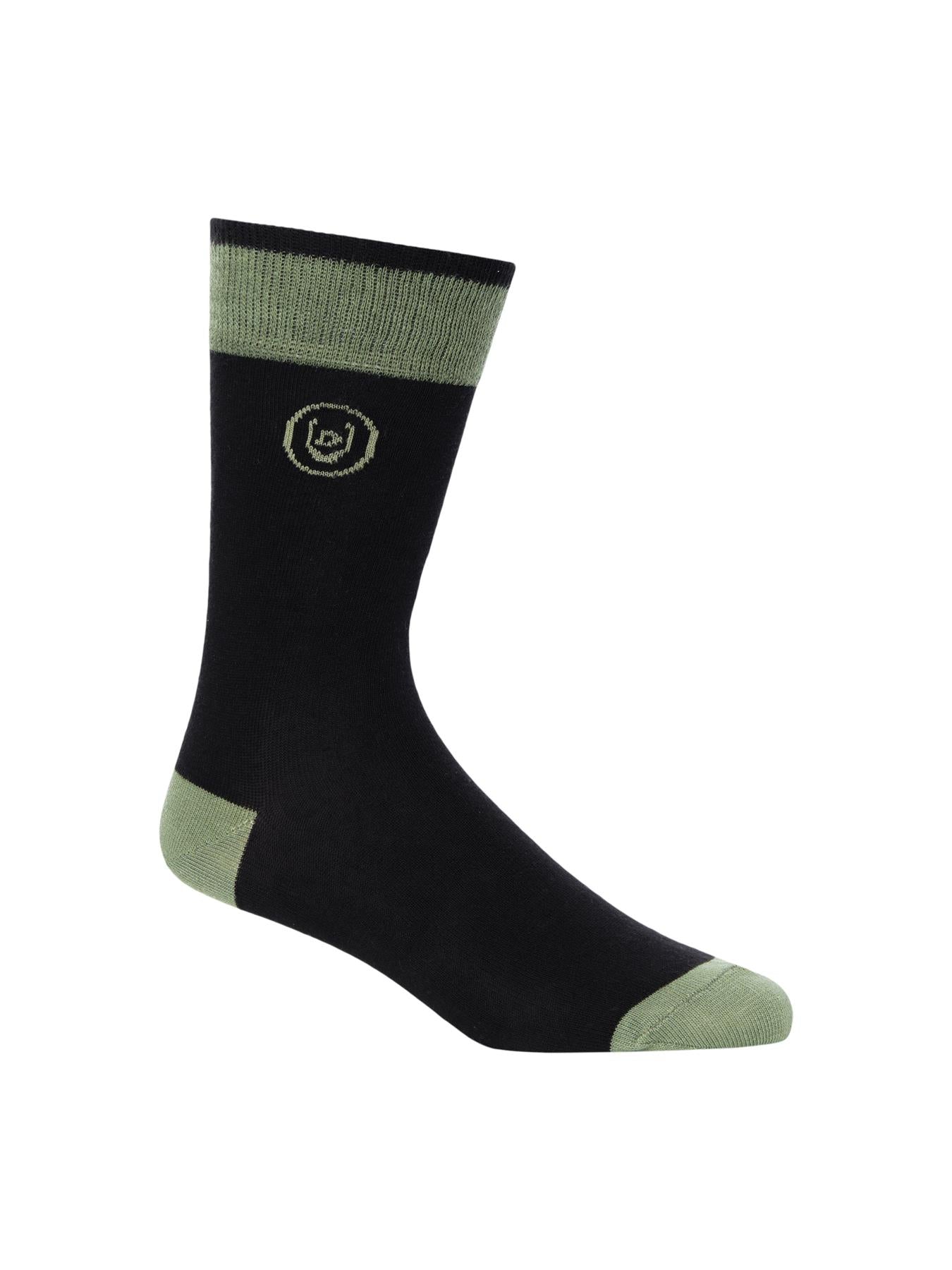 Mens Bellion Olive Socks 7pk Assorted