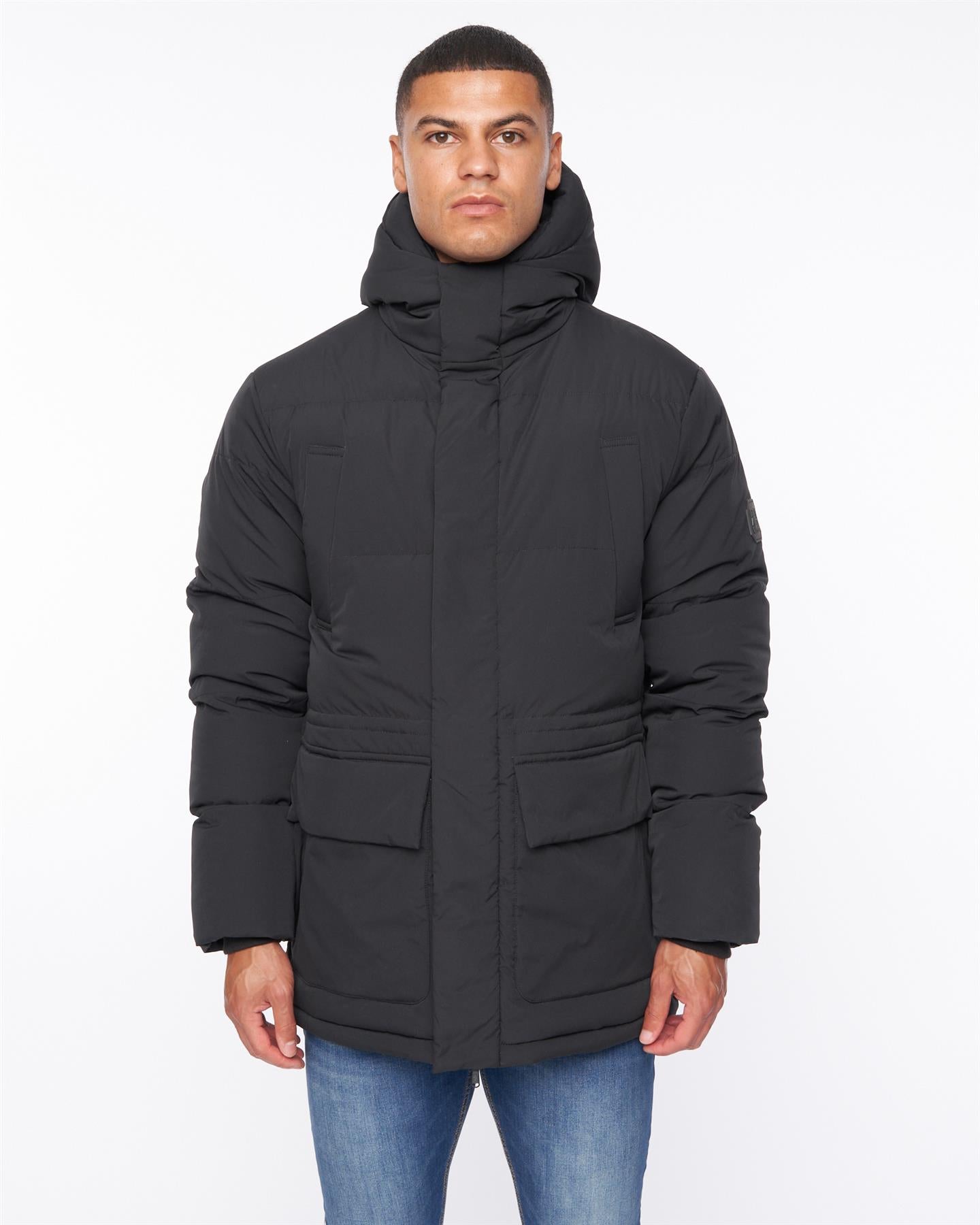 Mens Fletchley Puffer Jacket Black