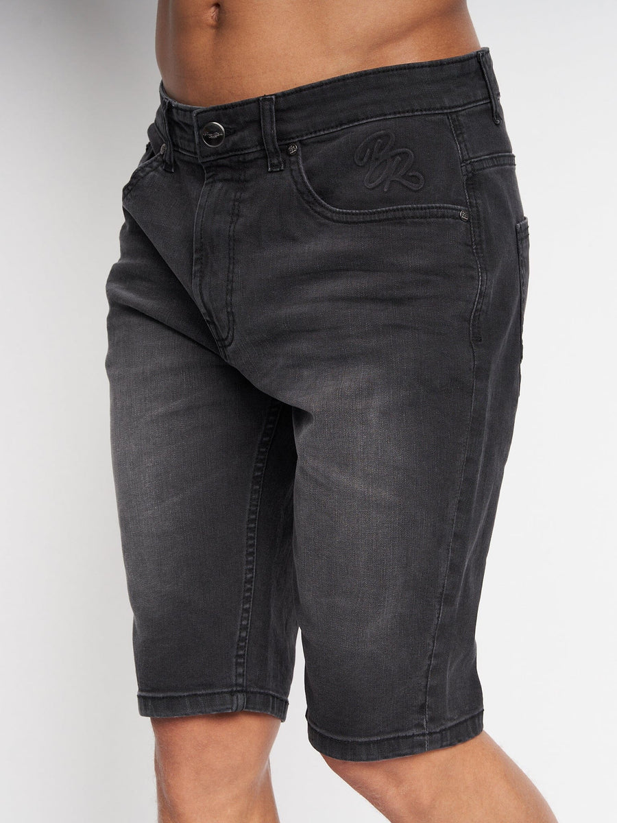 Maretto Denim Shorts Black Wash