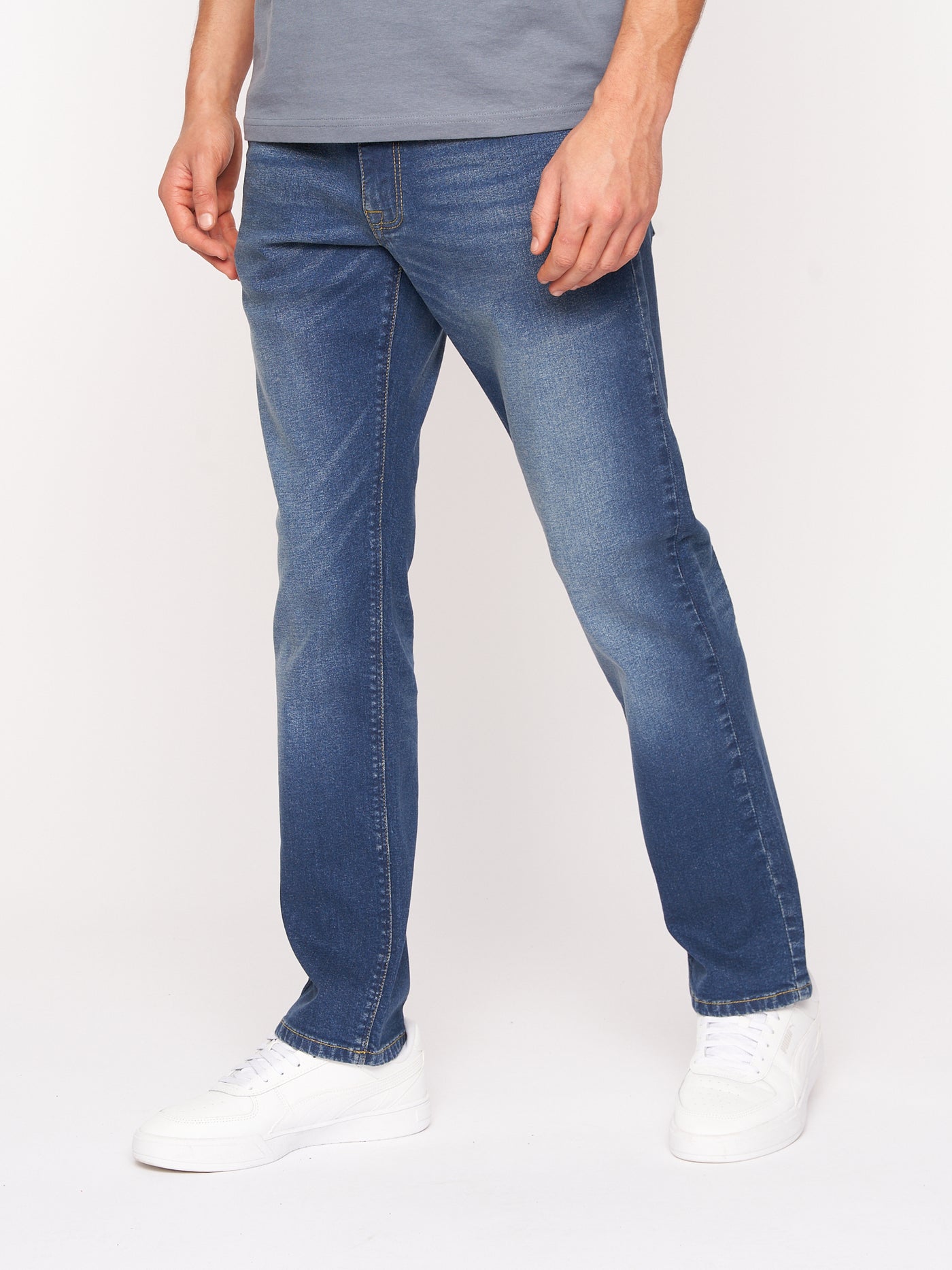 Cadman Straight Jeans Stone Wash