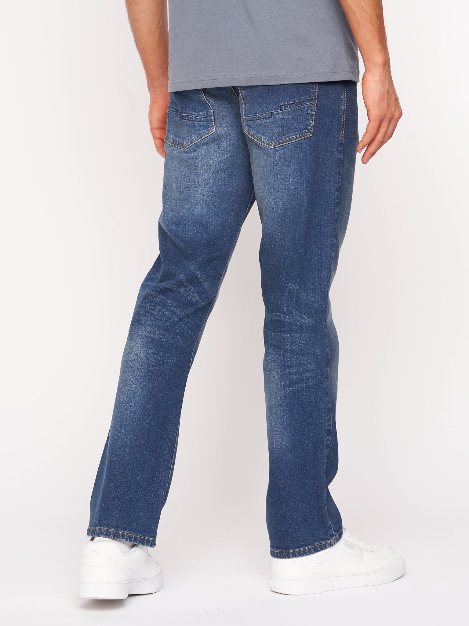 Cadman Straight Jeans Stone Wash