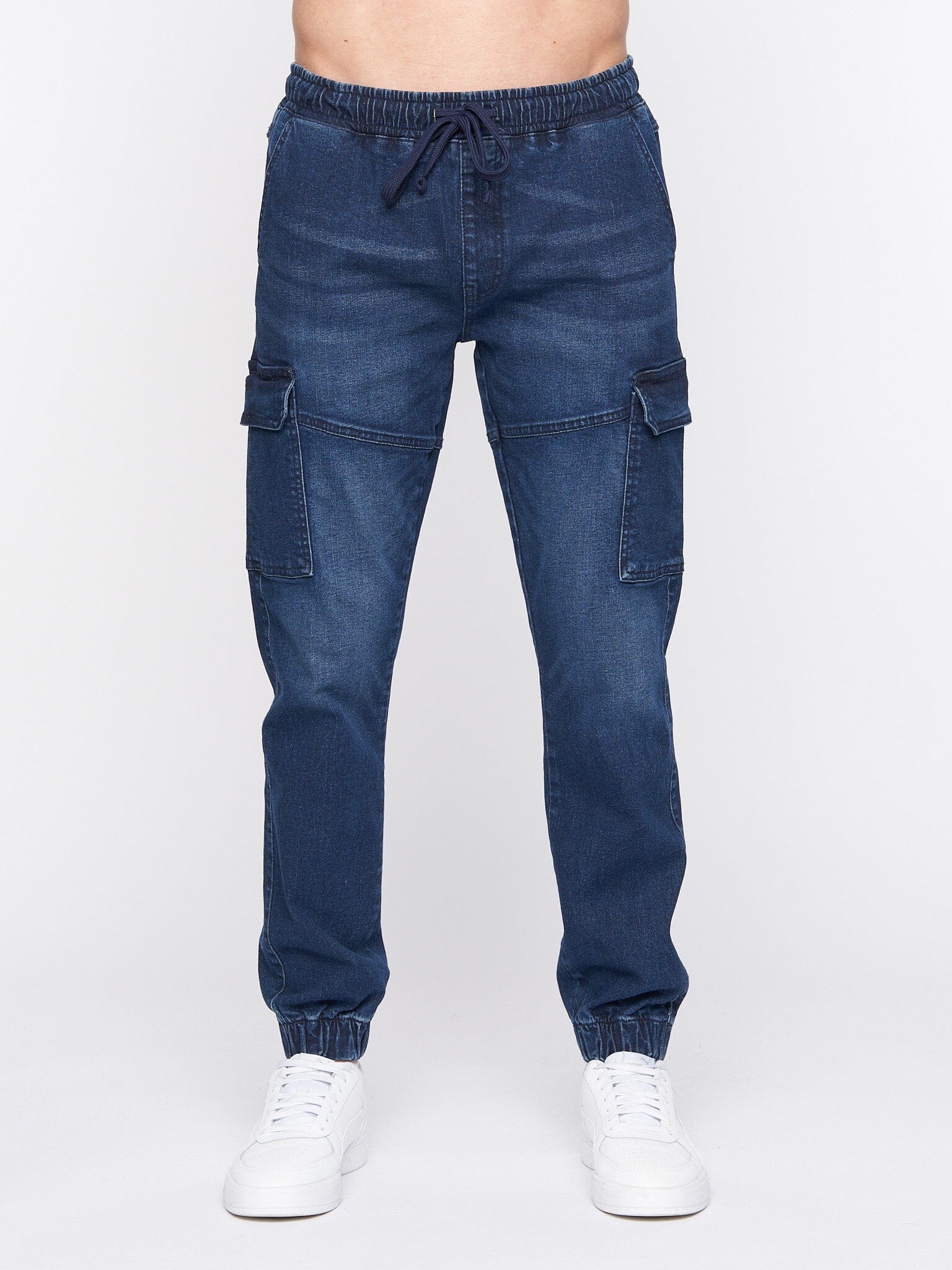 Malimore Cargo Cuff Jeans Dark Wash