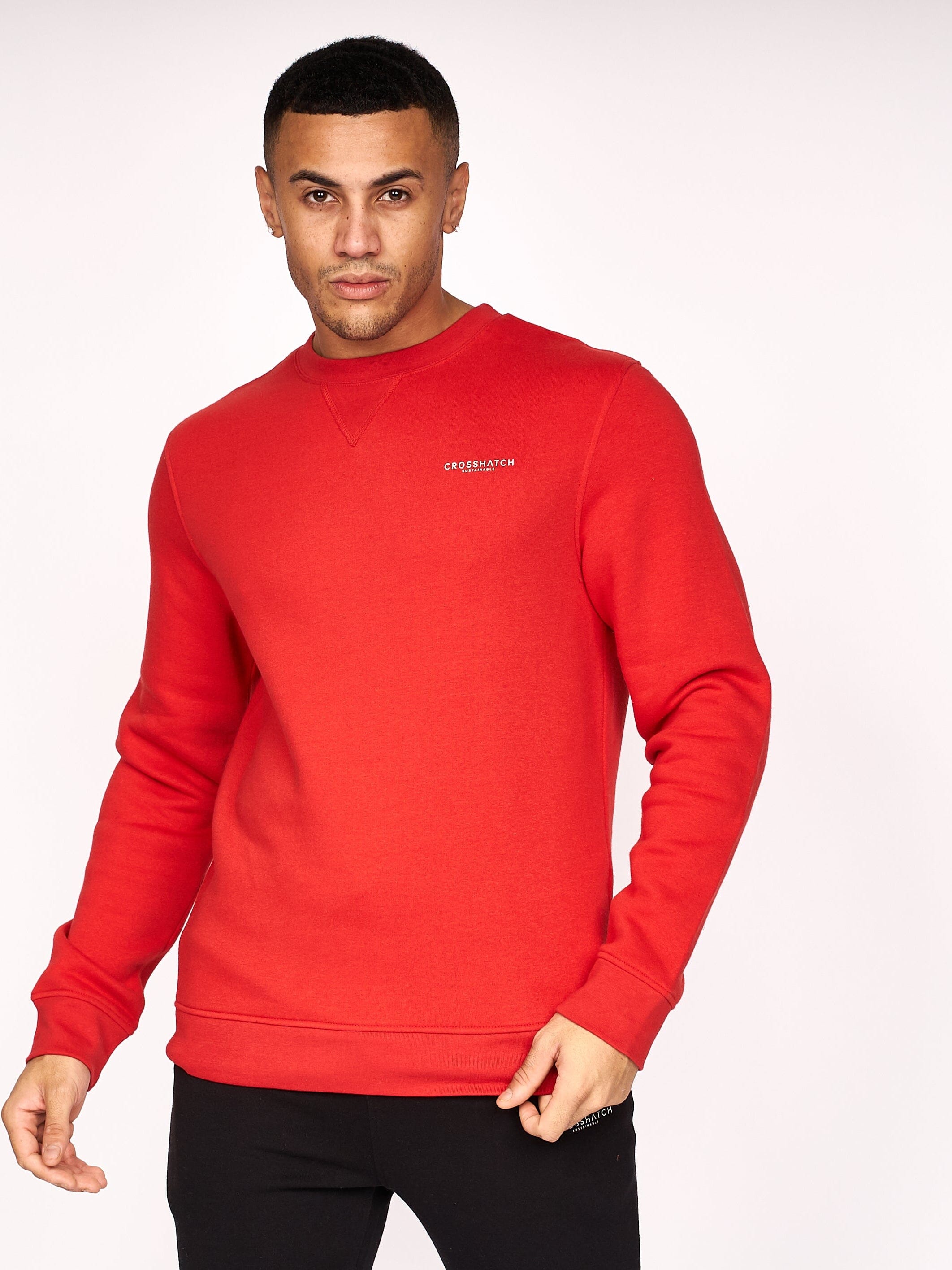 Traymax Crew Sweat 2pk Red/Charcoal