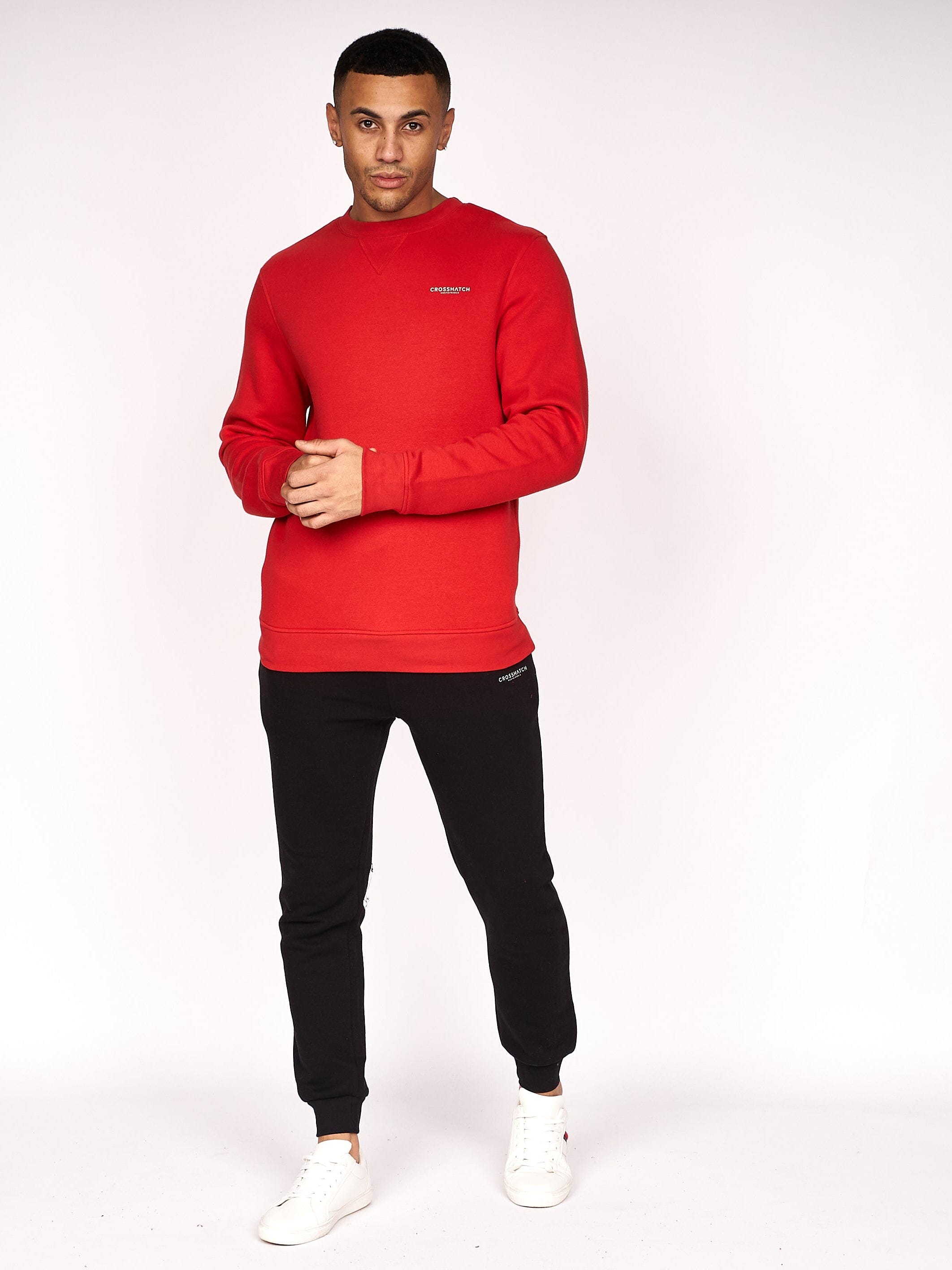 Traymax Crew Sweat 2pk Red/Charcoal