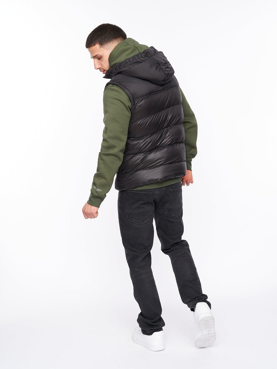 Craystore Hooded Gilet Black