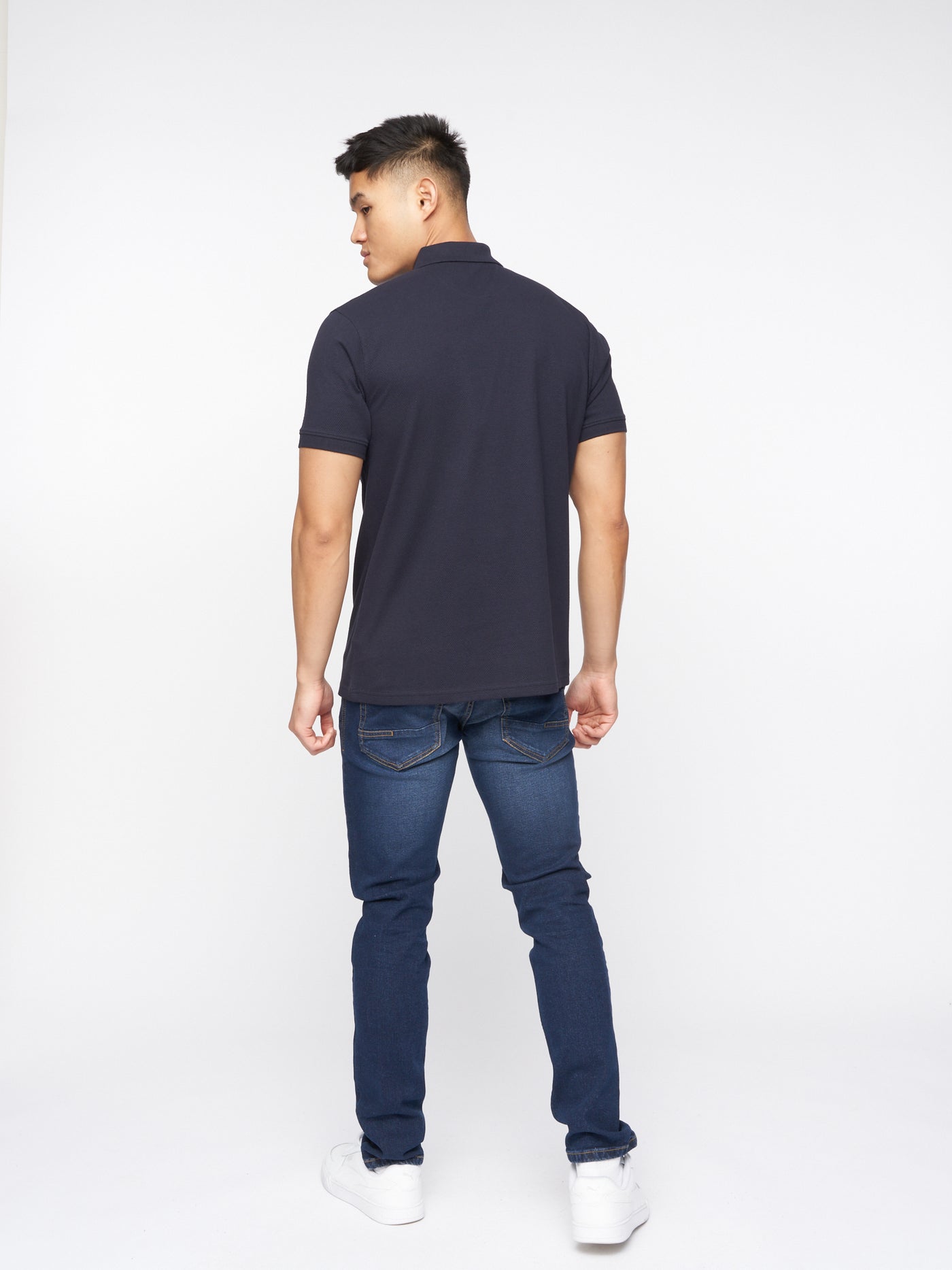 Telepart Zip Polo Navy