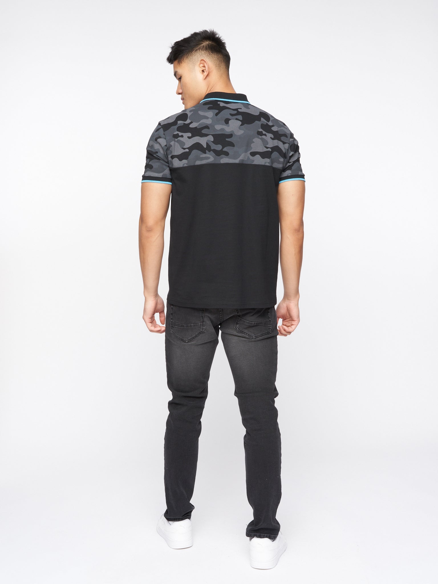 Brightling Camo Polo Black