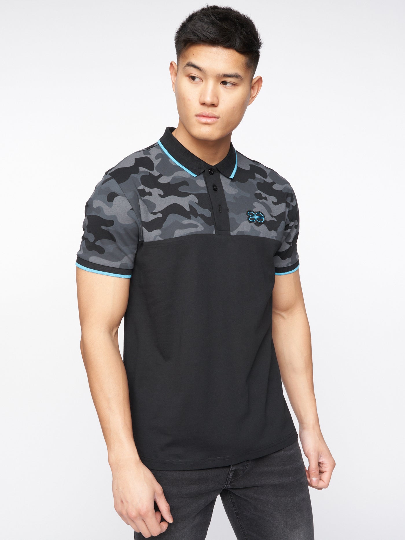 Brightling Camo Polo Black