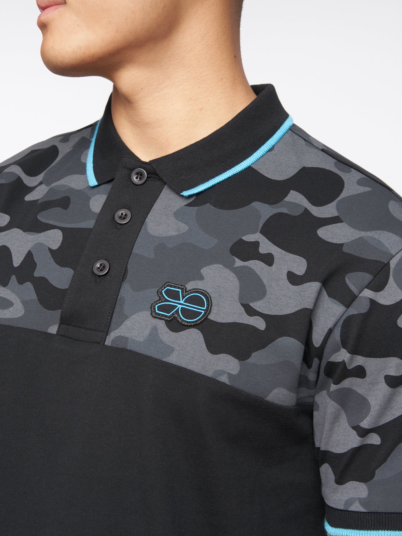 Brightling Camo Polo Black