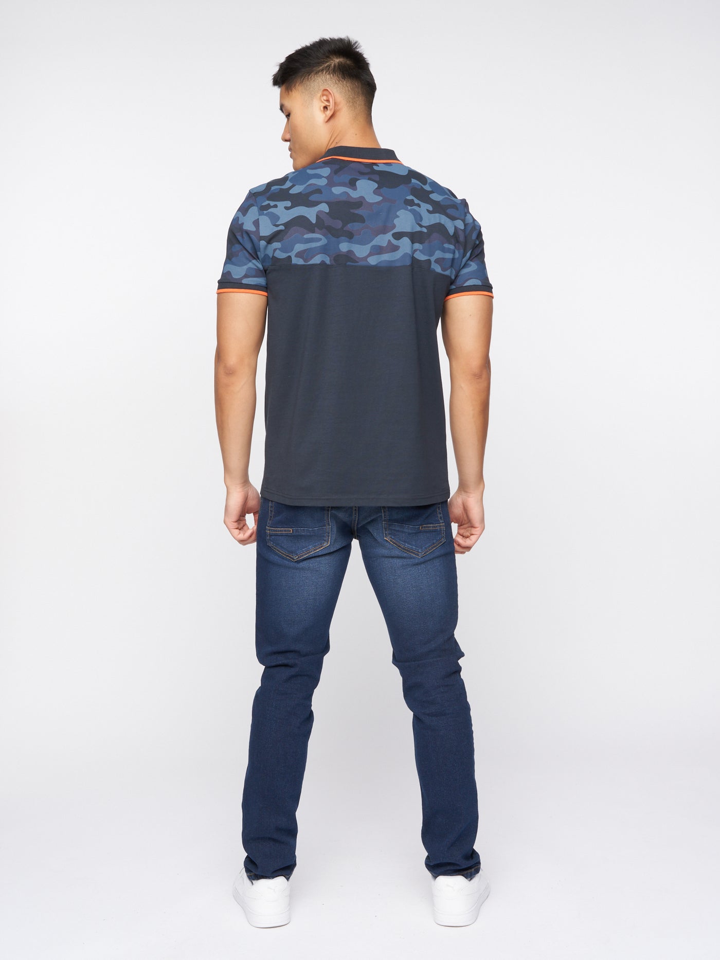 Brightling Camo Polo Navy