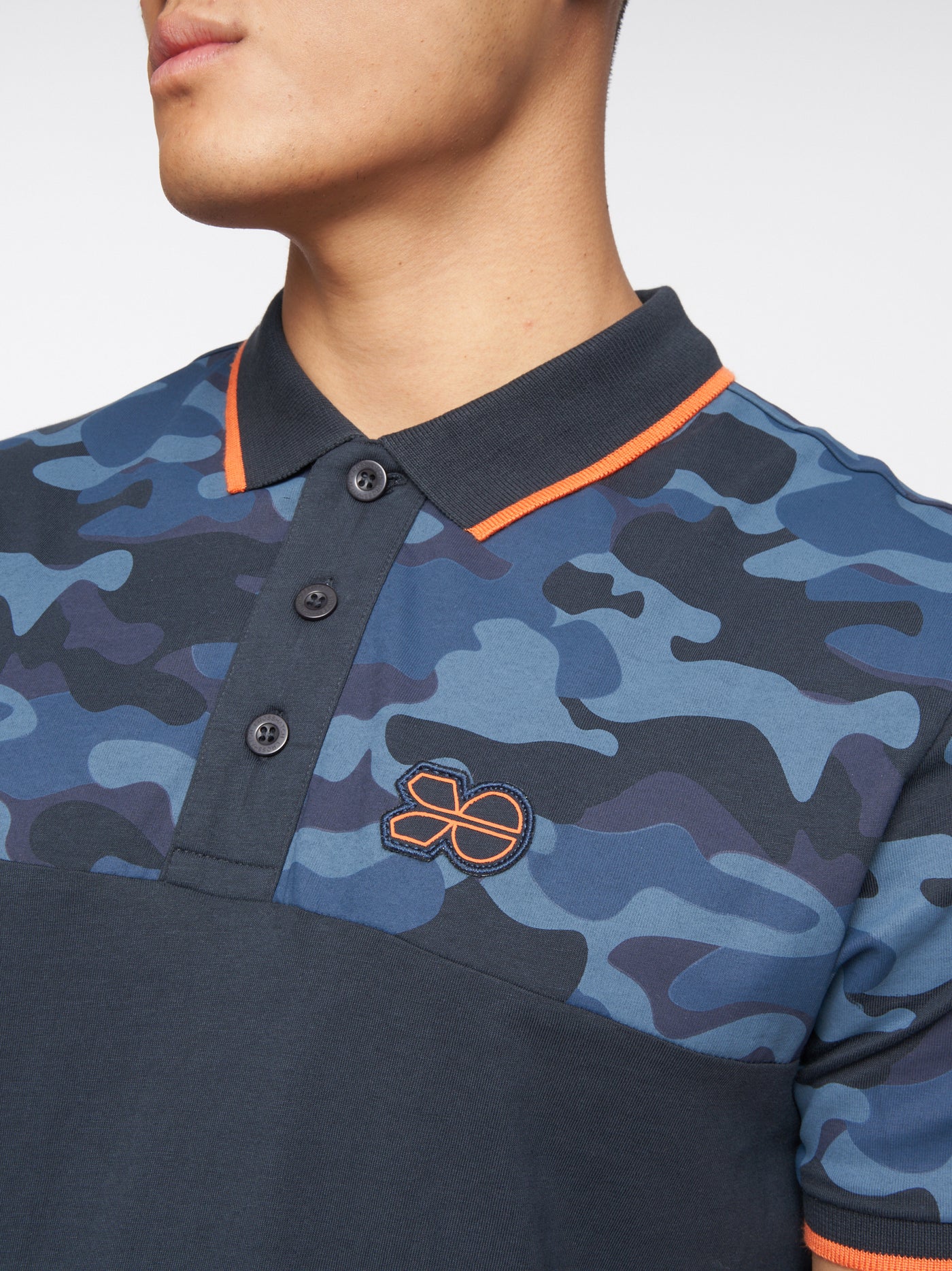 Brightling Camo Polo Navy