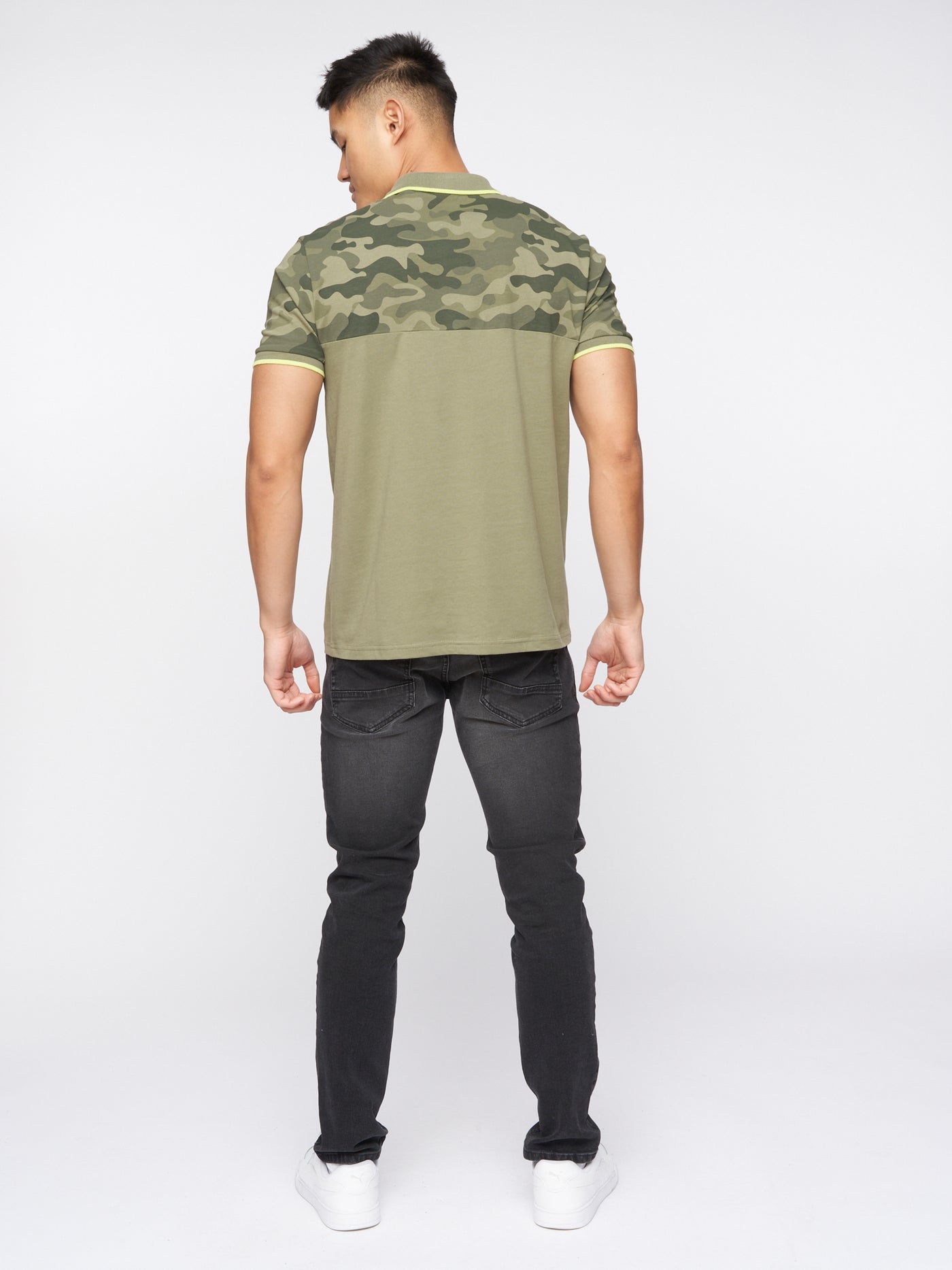 Brightling Camo Polo Olive