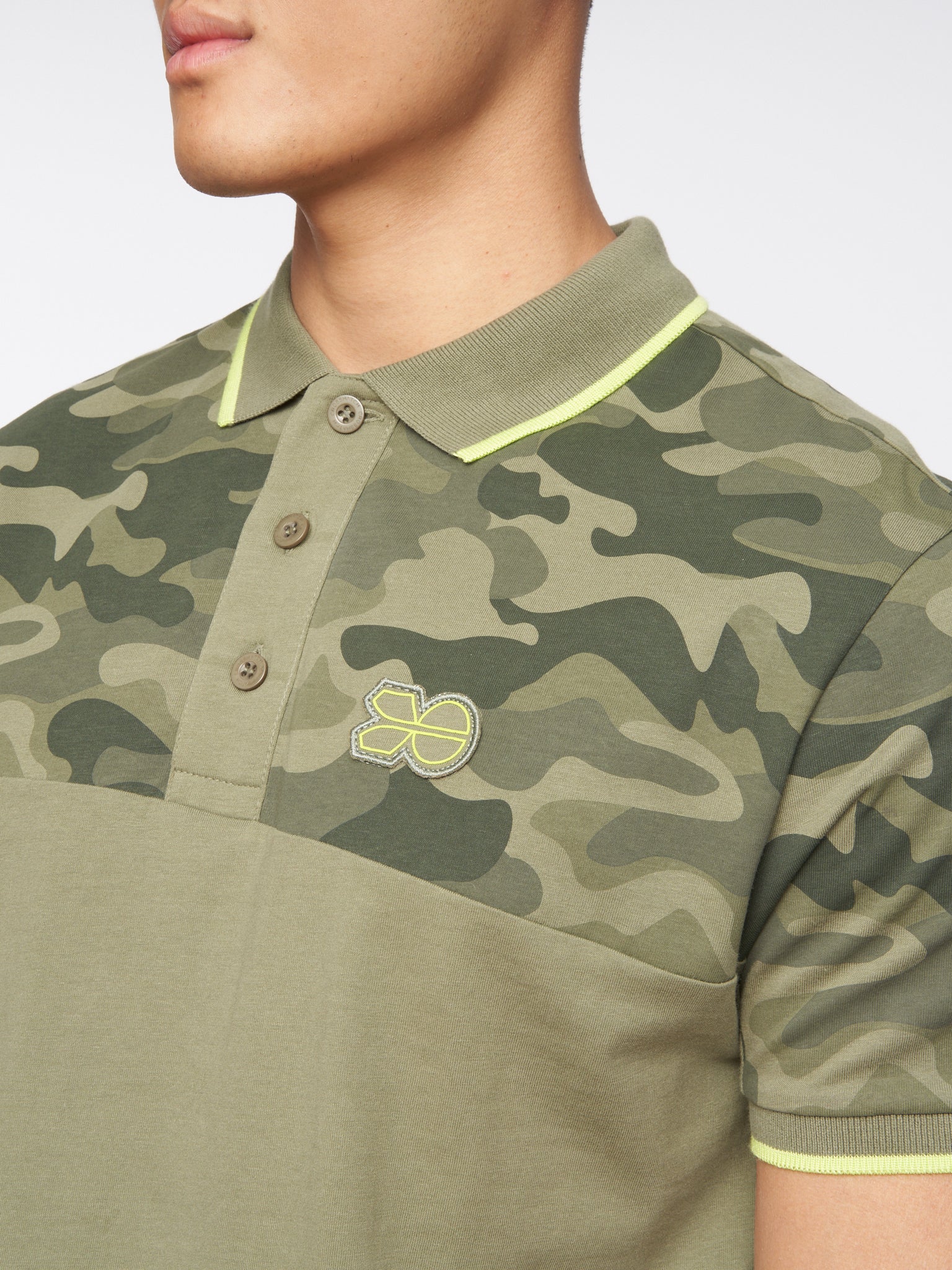 Brightling Camo Polo Olive