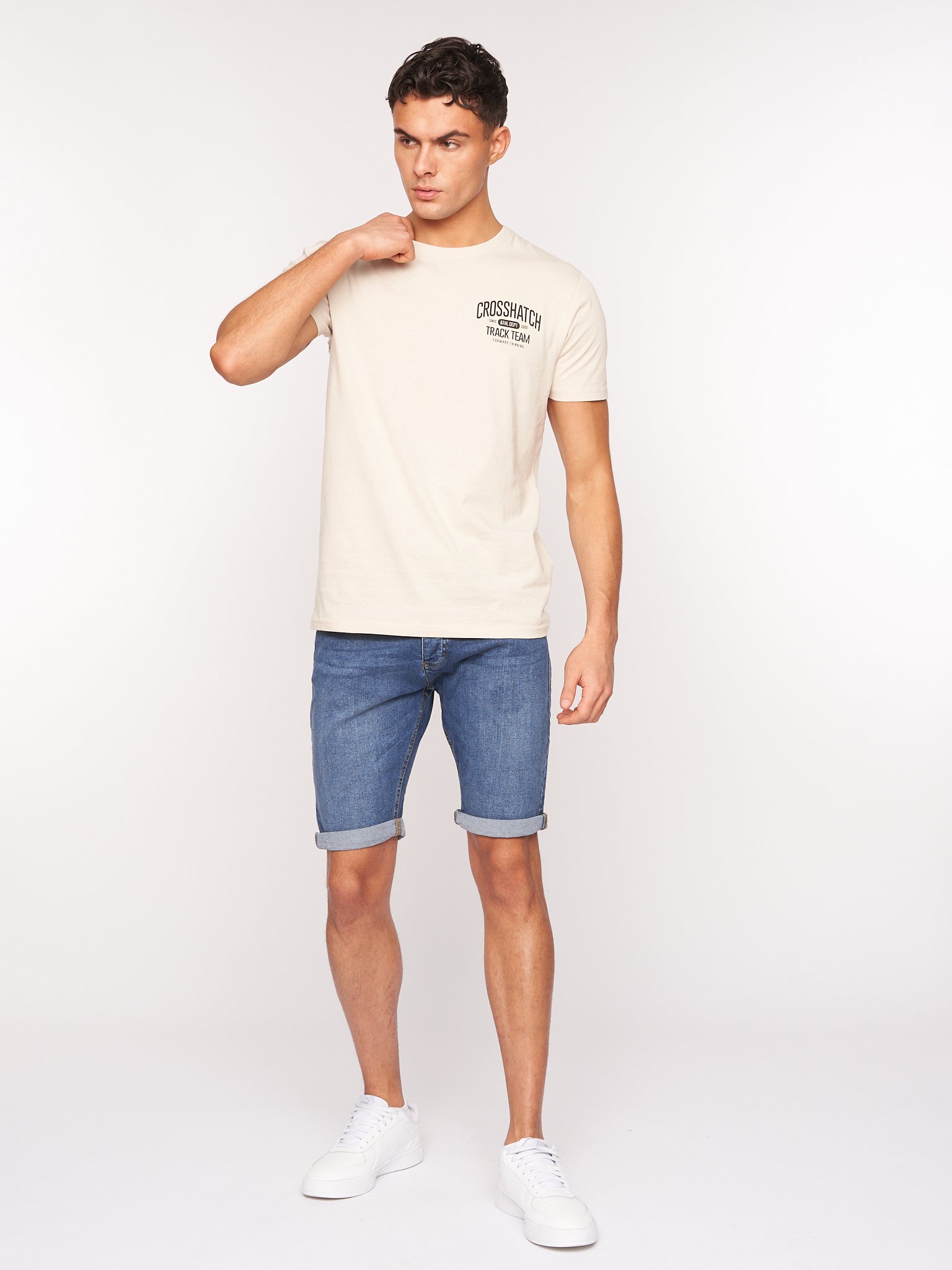 Reestier Denim Shorts Mid Wash