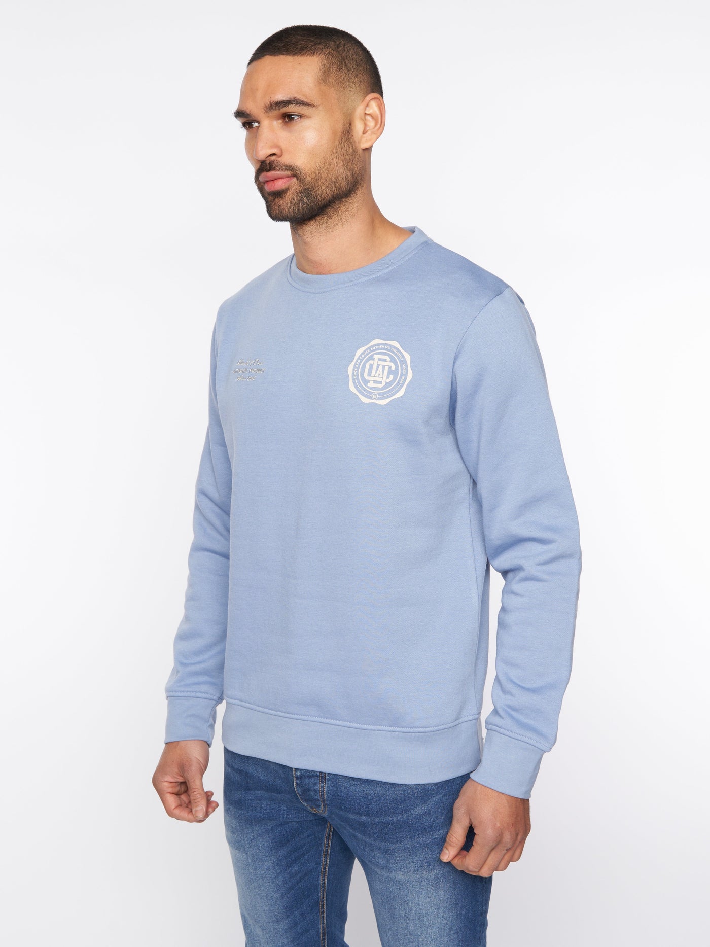 Keyaan Crew Sweat Blue