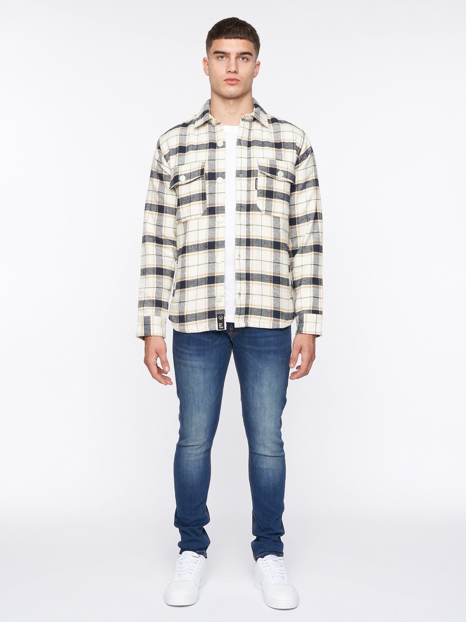 Francore Overshirt Off White Check