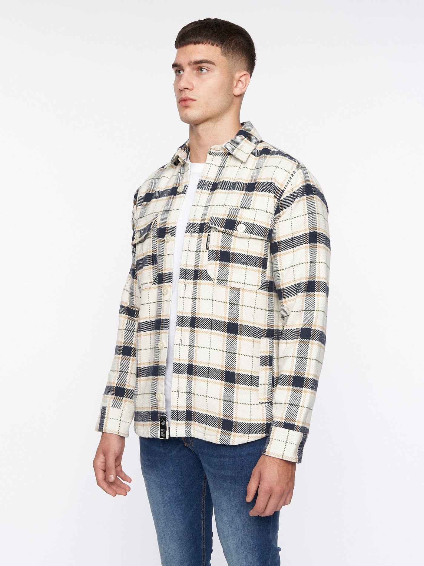 Francore Overshirt Off White Check