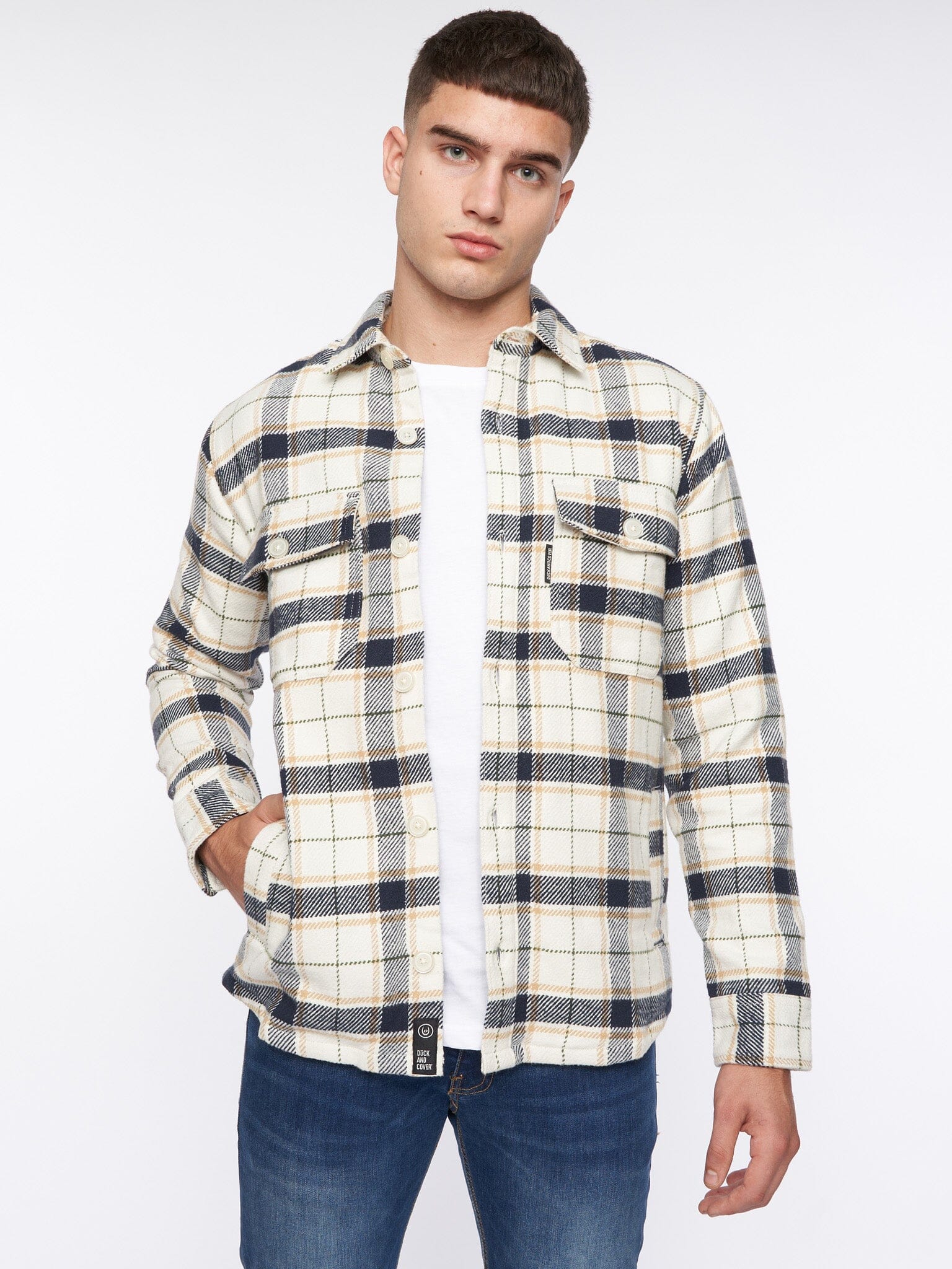 Francore Overshirt Off White Check