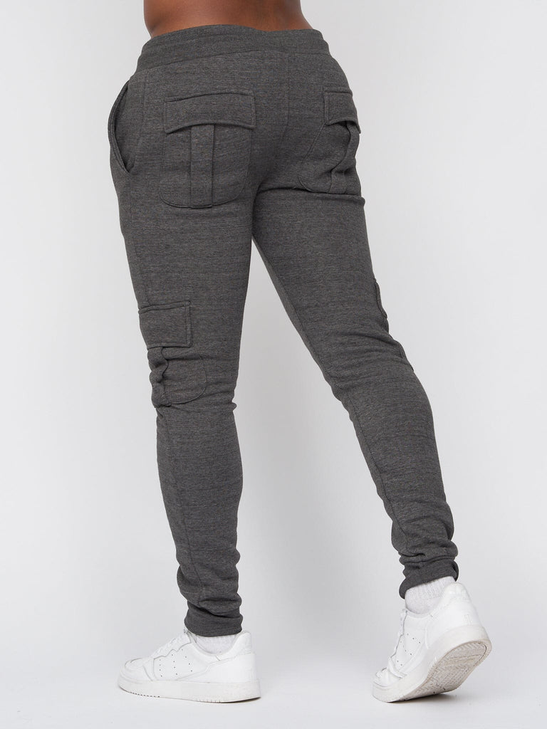 Duck and Cover - Mens 'MELBRAY' Crew Sweat & Jogger Set - Charcoal