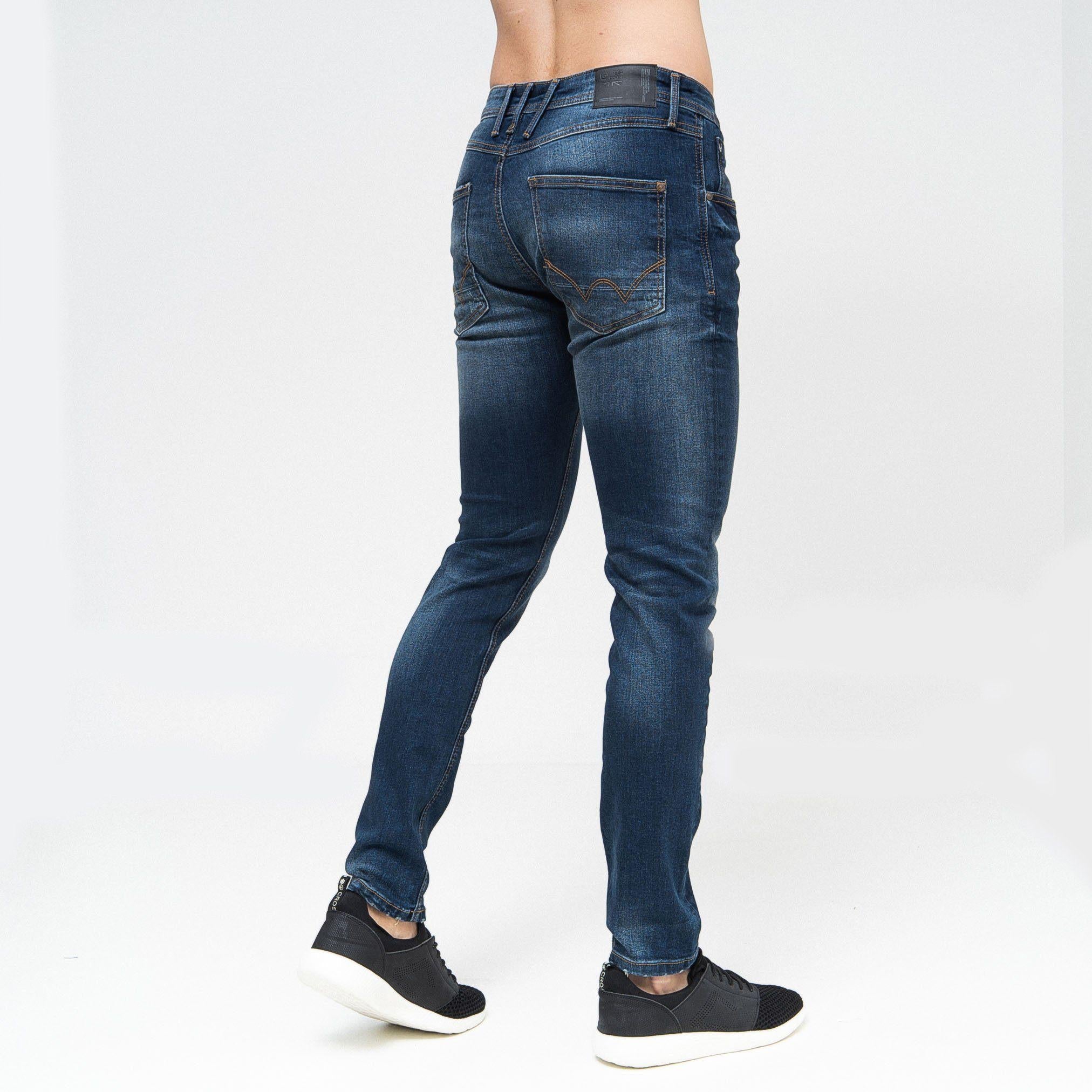 Tranfold Slim Fit Jeans Tinted Blue