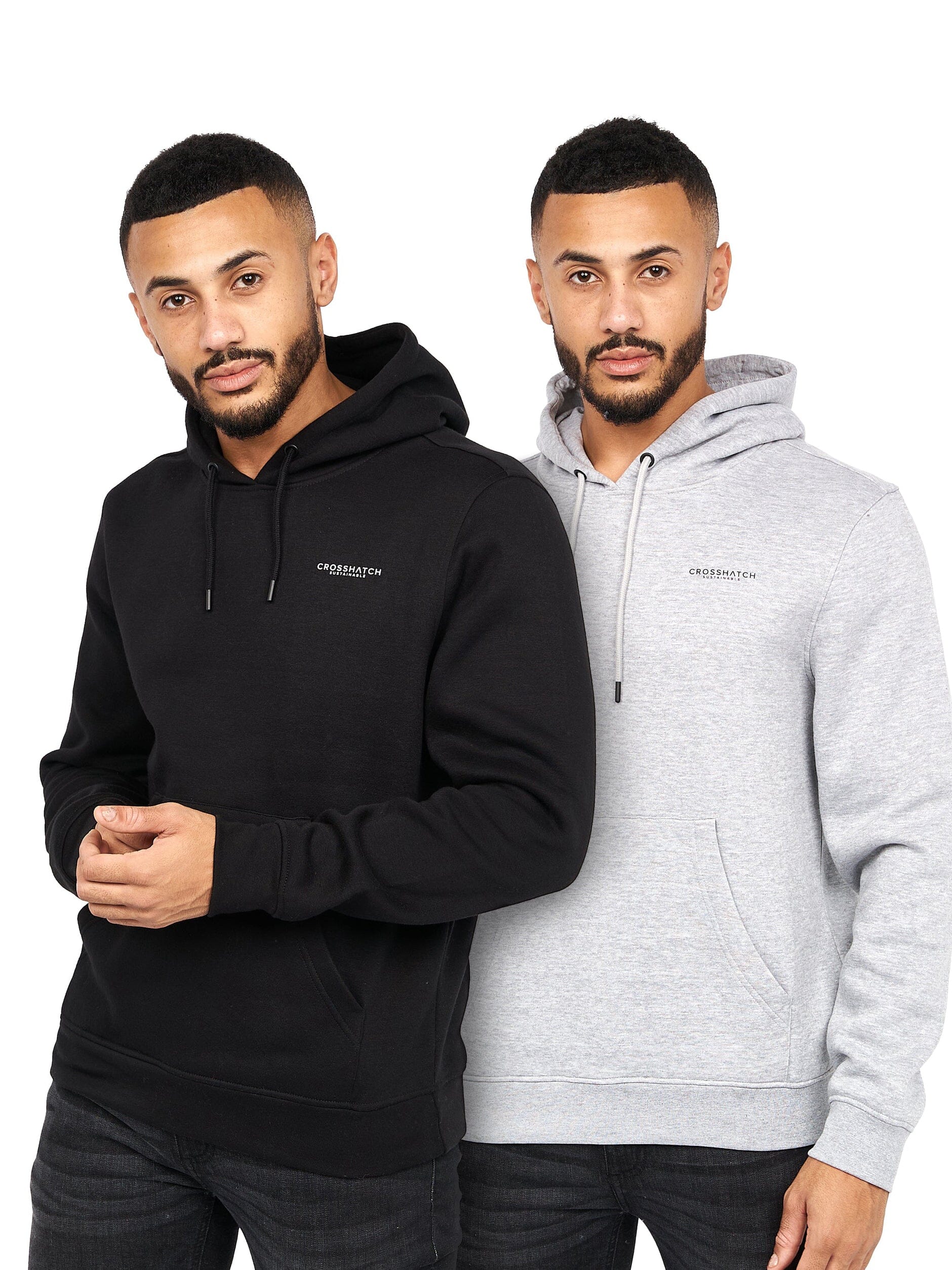 Traymax Hoodie 2pk Black/Grey Marl