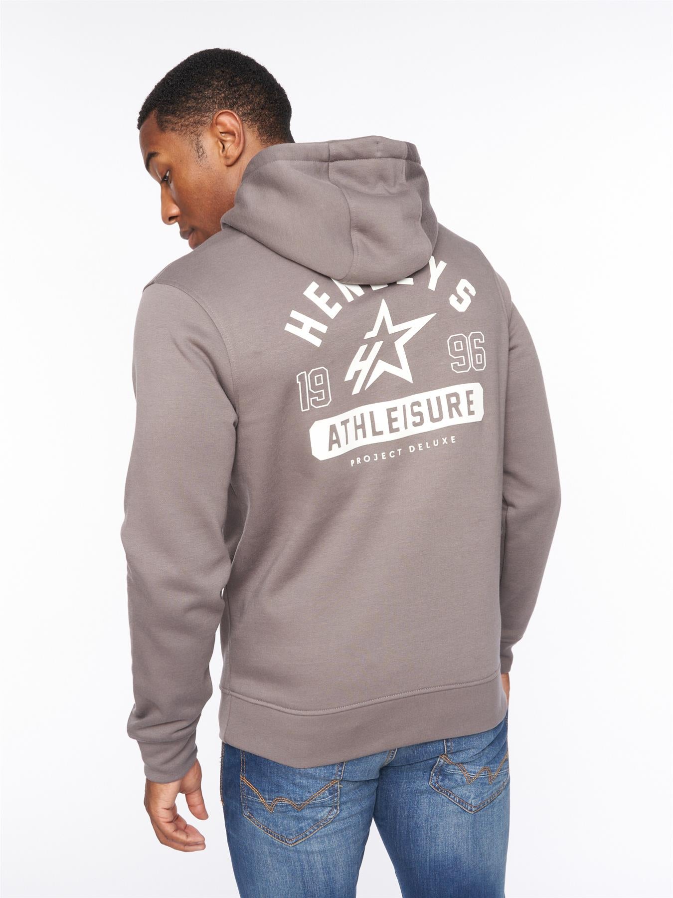 Mens Upton Hoodie Dark Grey