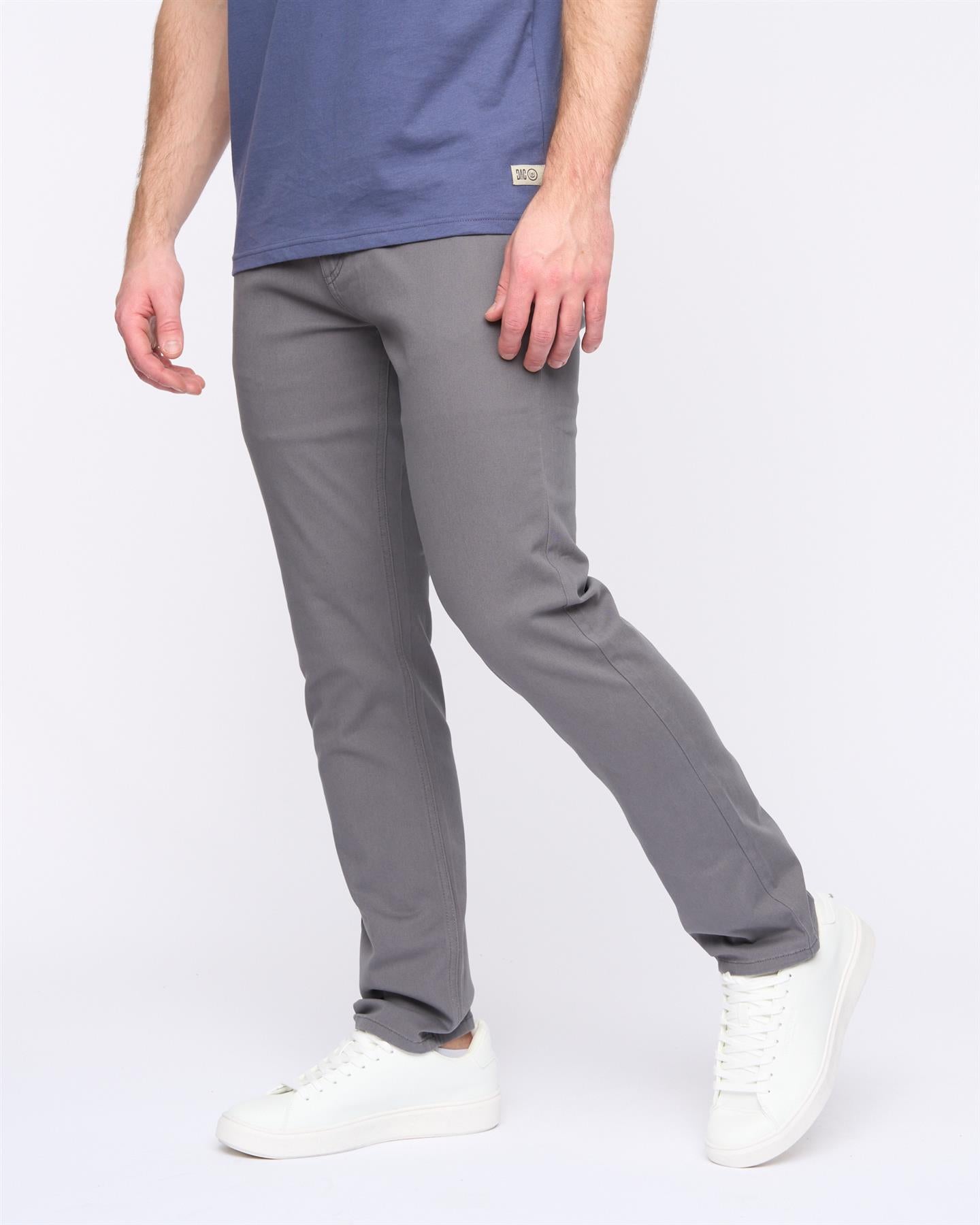 Mens Moretor Chinos Dark Grey