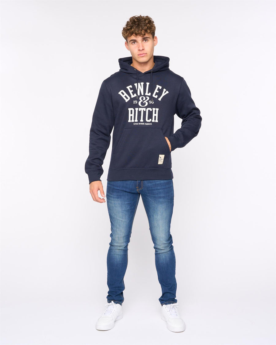 Mens Nuford Hoodie Navy