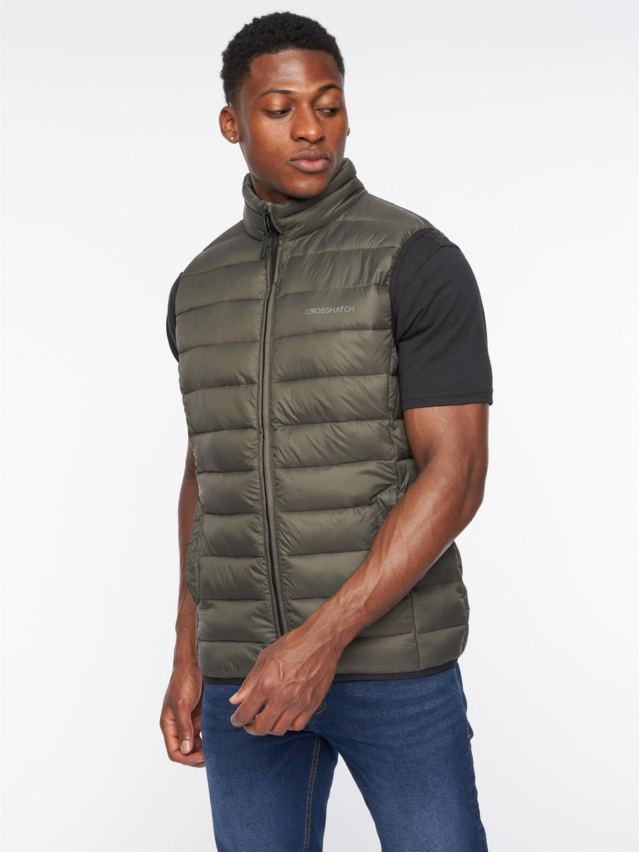 Mens Gattering Gilet Olive