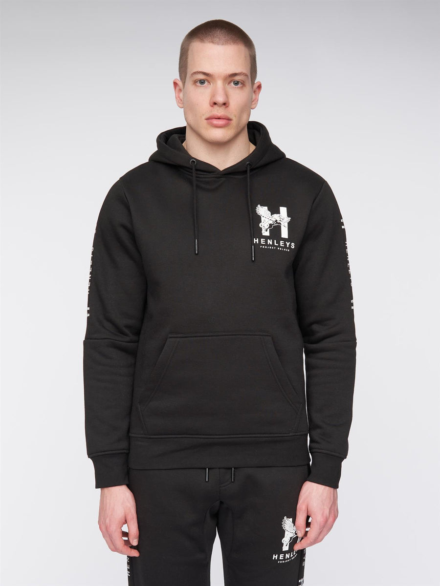 Mens Tapehen Hoodie Black