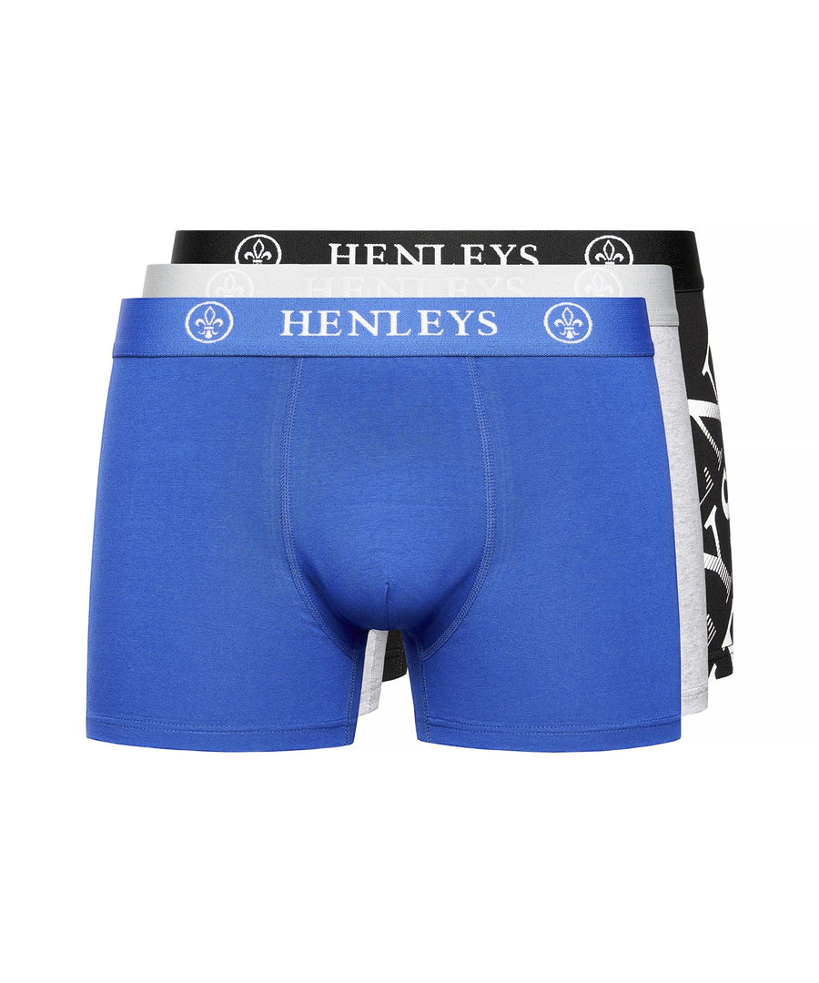 Mens Henline Boxers 3pk Assorted