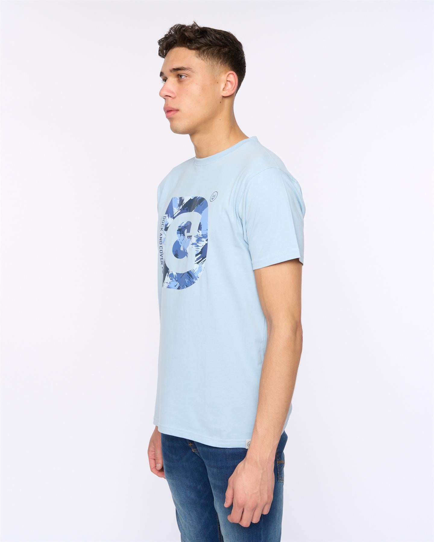 Mens Deecee T-Shirt Sky Blue