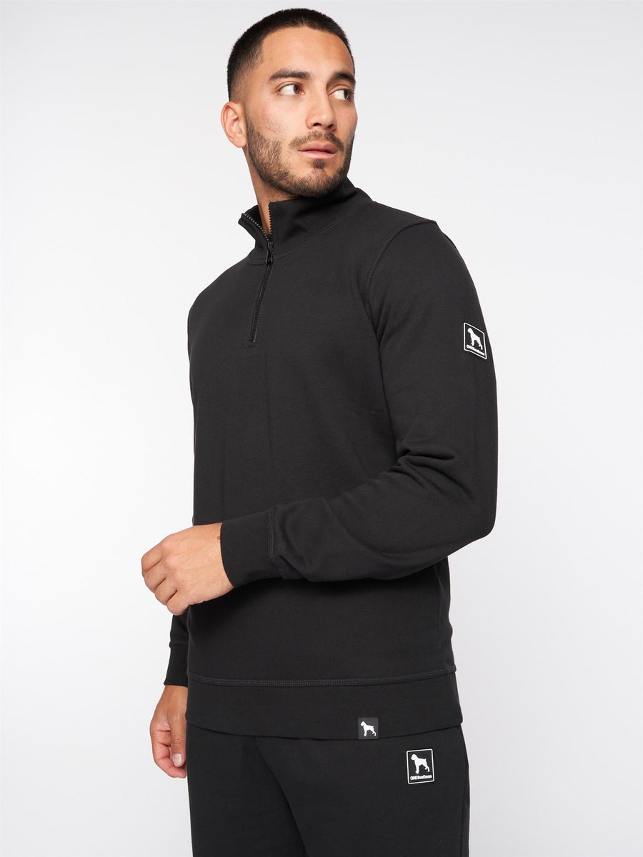 Dexon Quarter Zip Hoodie Black