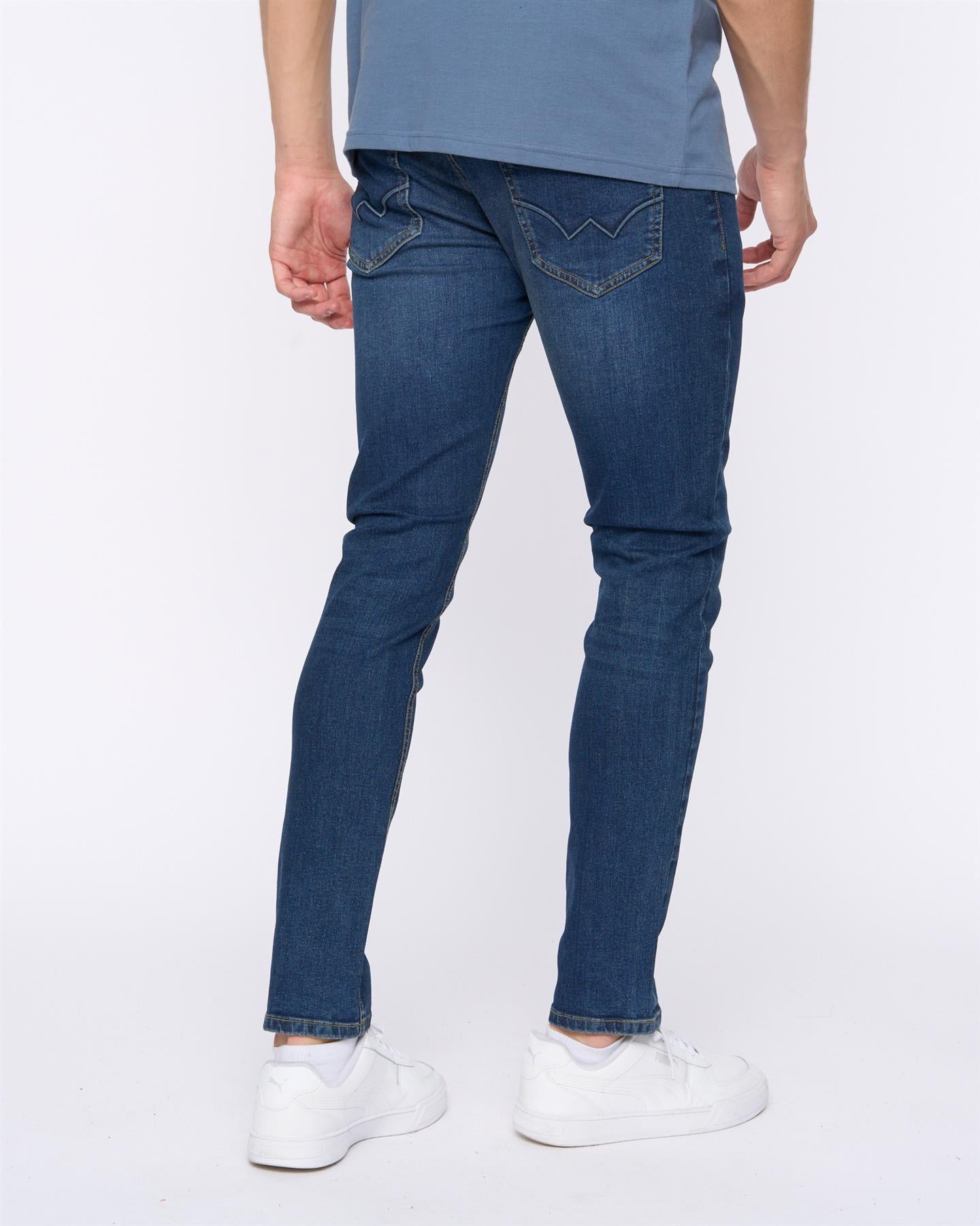 Mens Overburg Tapered Jeans Dark Wash