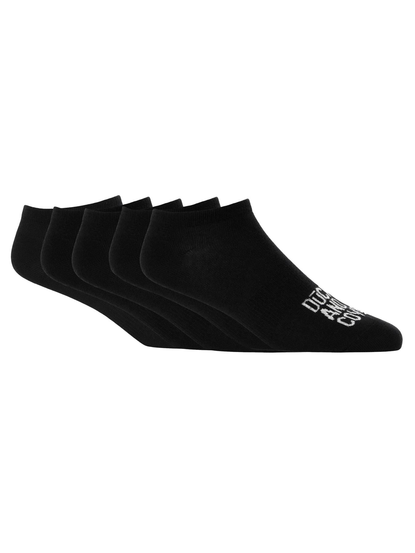 Mens Fubel Trainer Socks 5pk Black