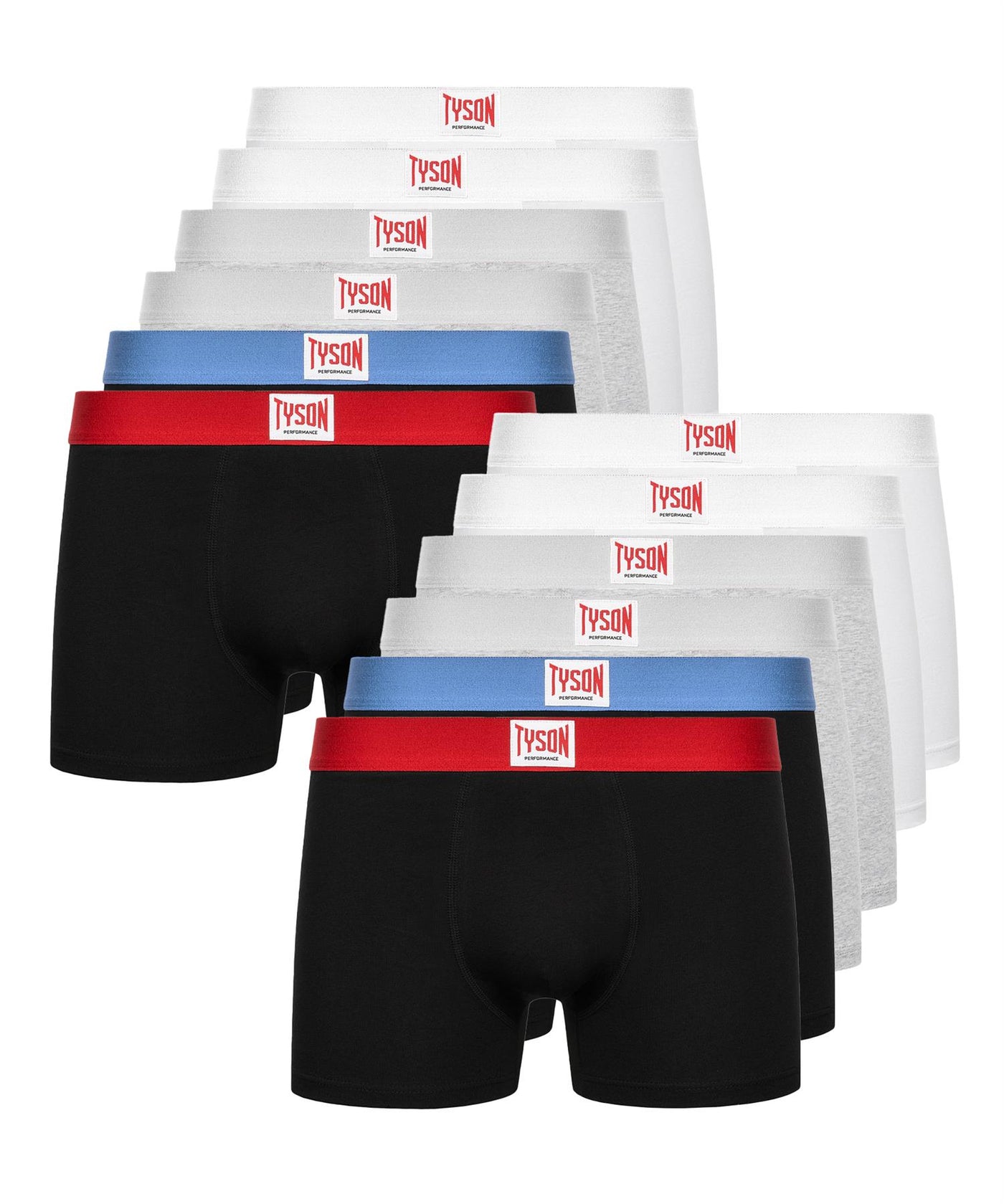 Mens Tyson Boxers 12pk Assorted