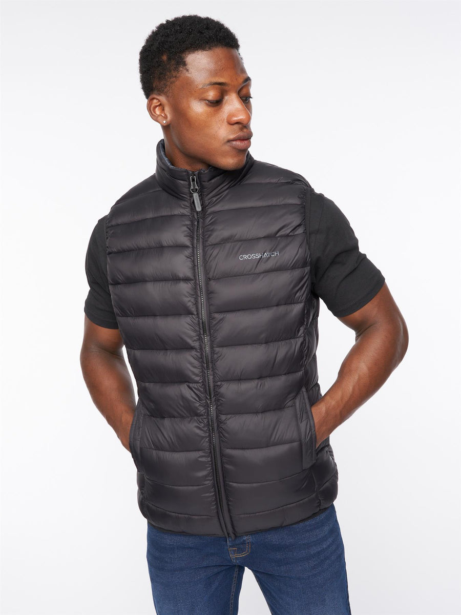 Mens Gattering Gilet Black