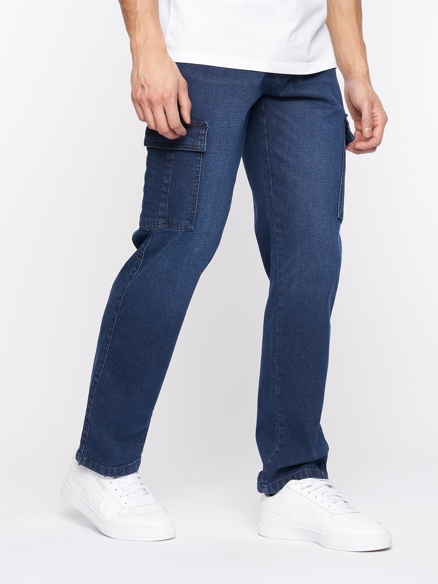 Kremtap Cargo Jeans Dark Wash