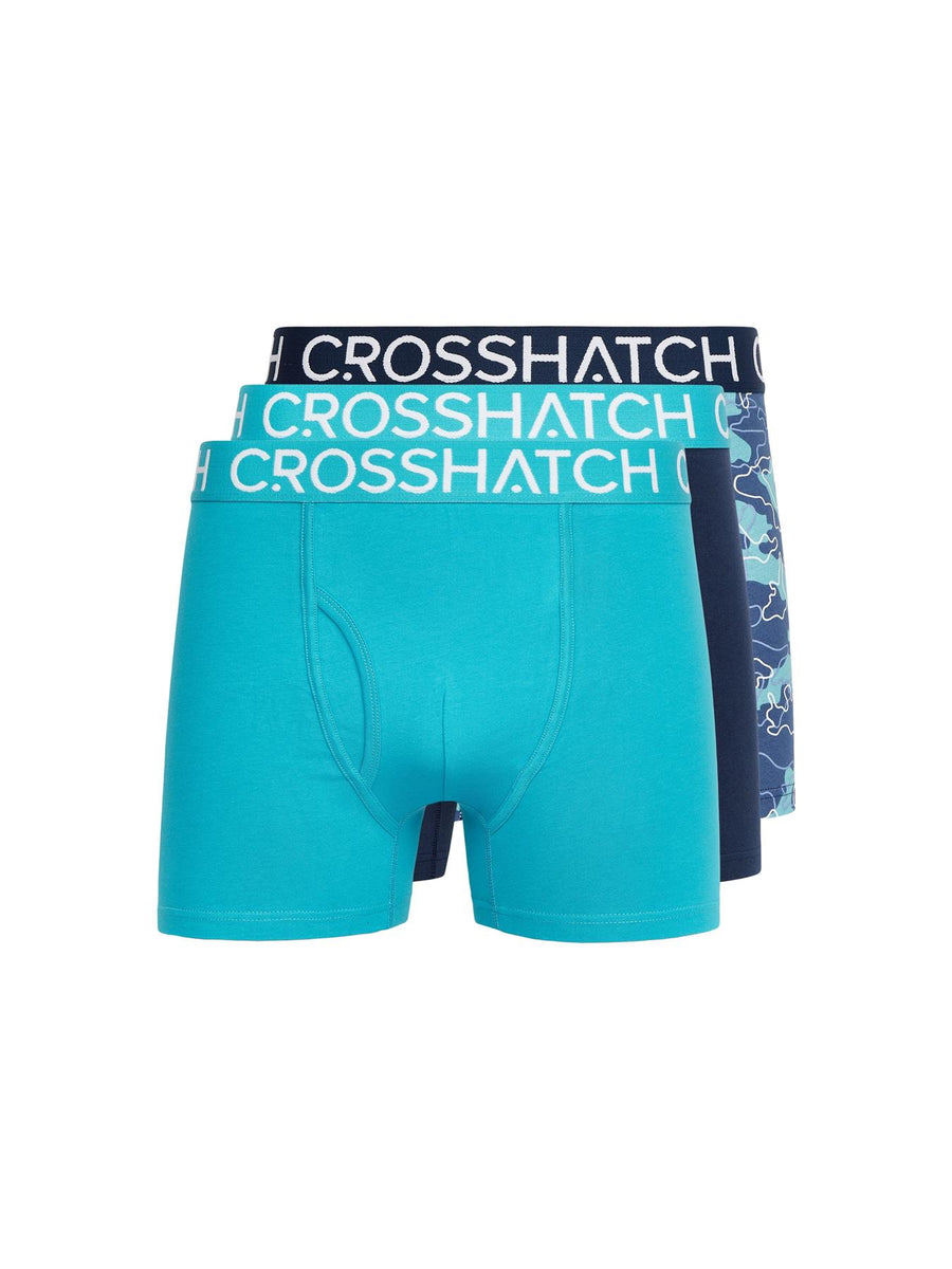 Mens Lynol Boxers 3pk Teal